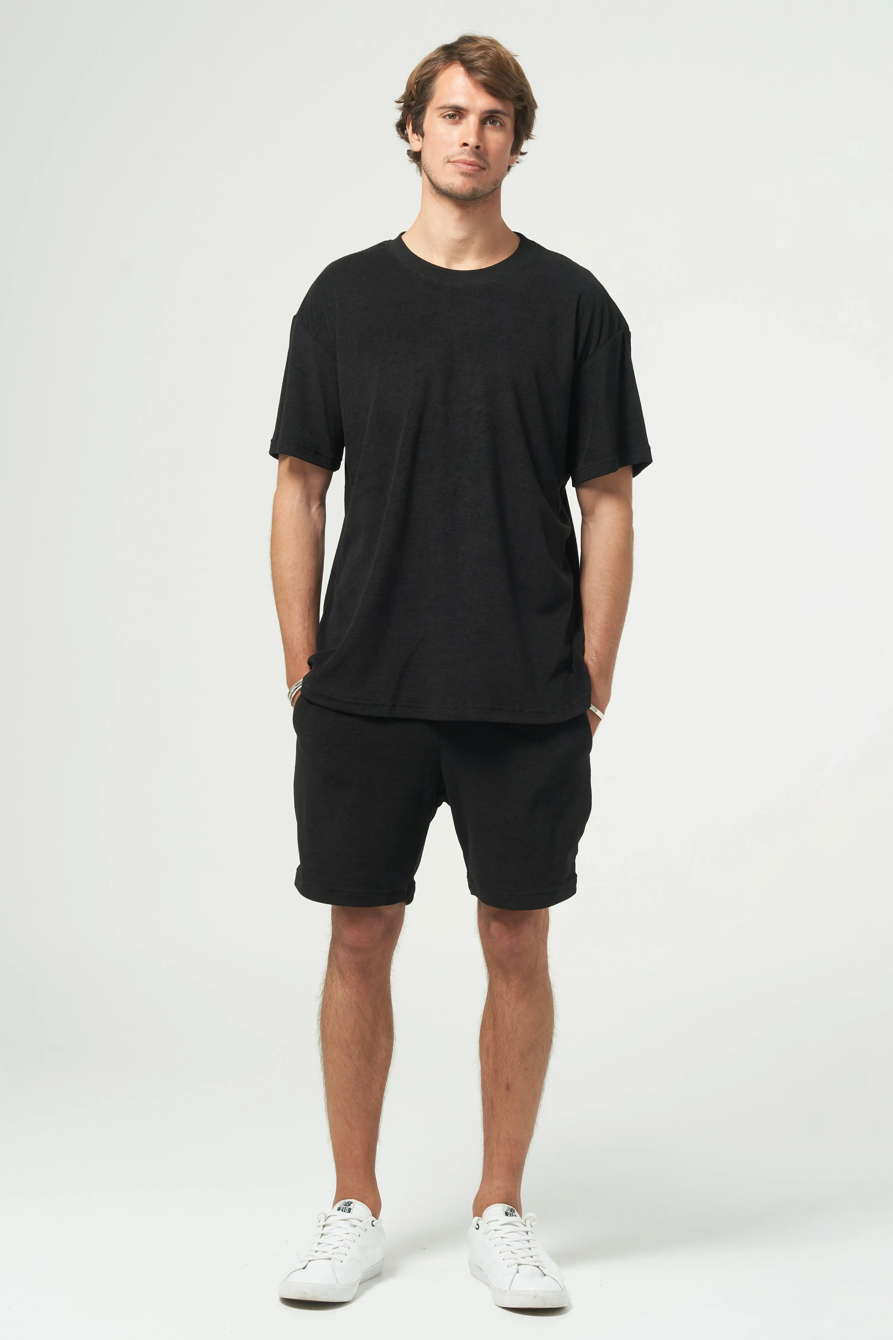 HAZARD TERRY SHORT - BLACK