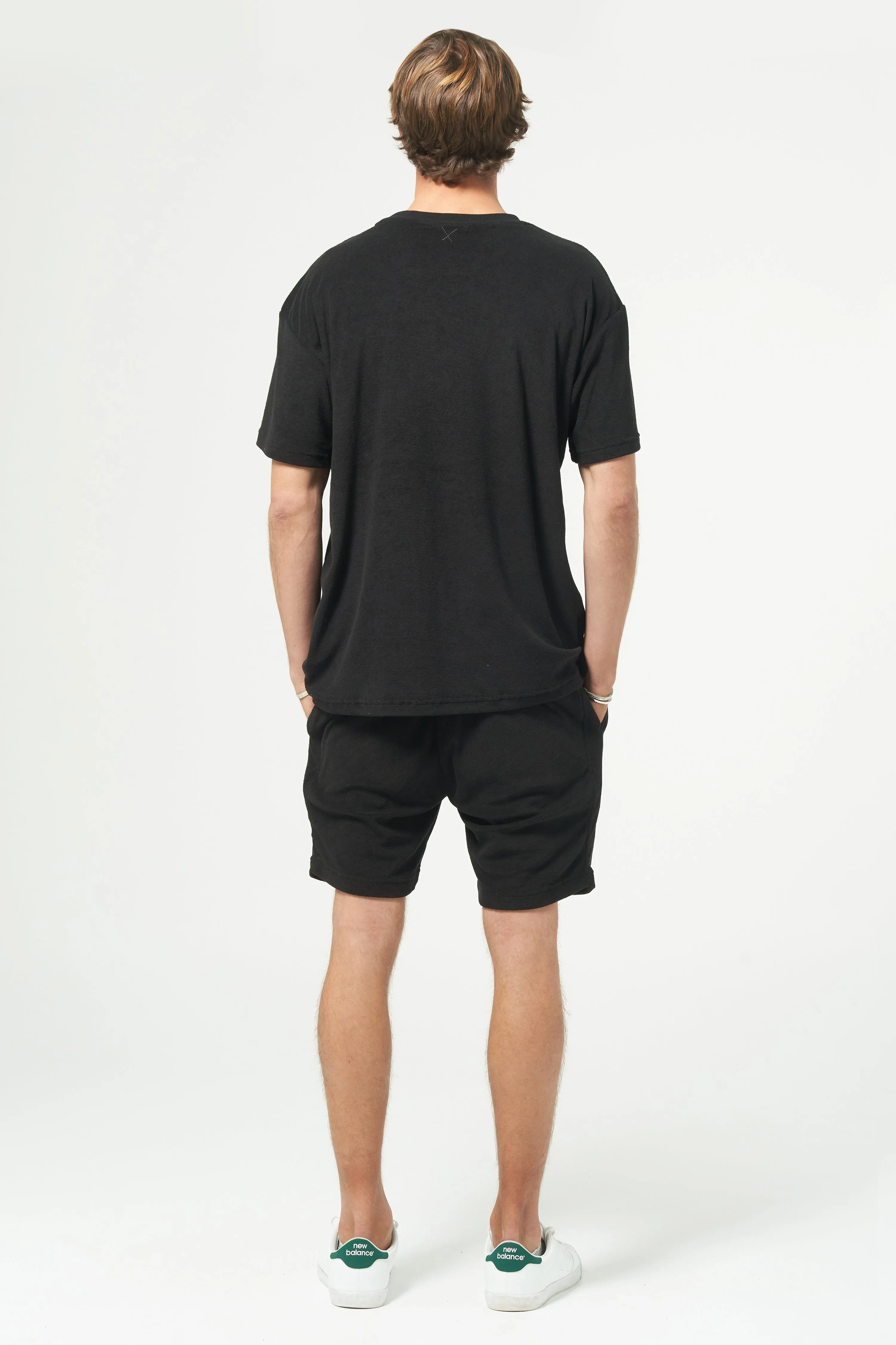 HAZARD TERRY SHORT - BLACK