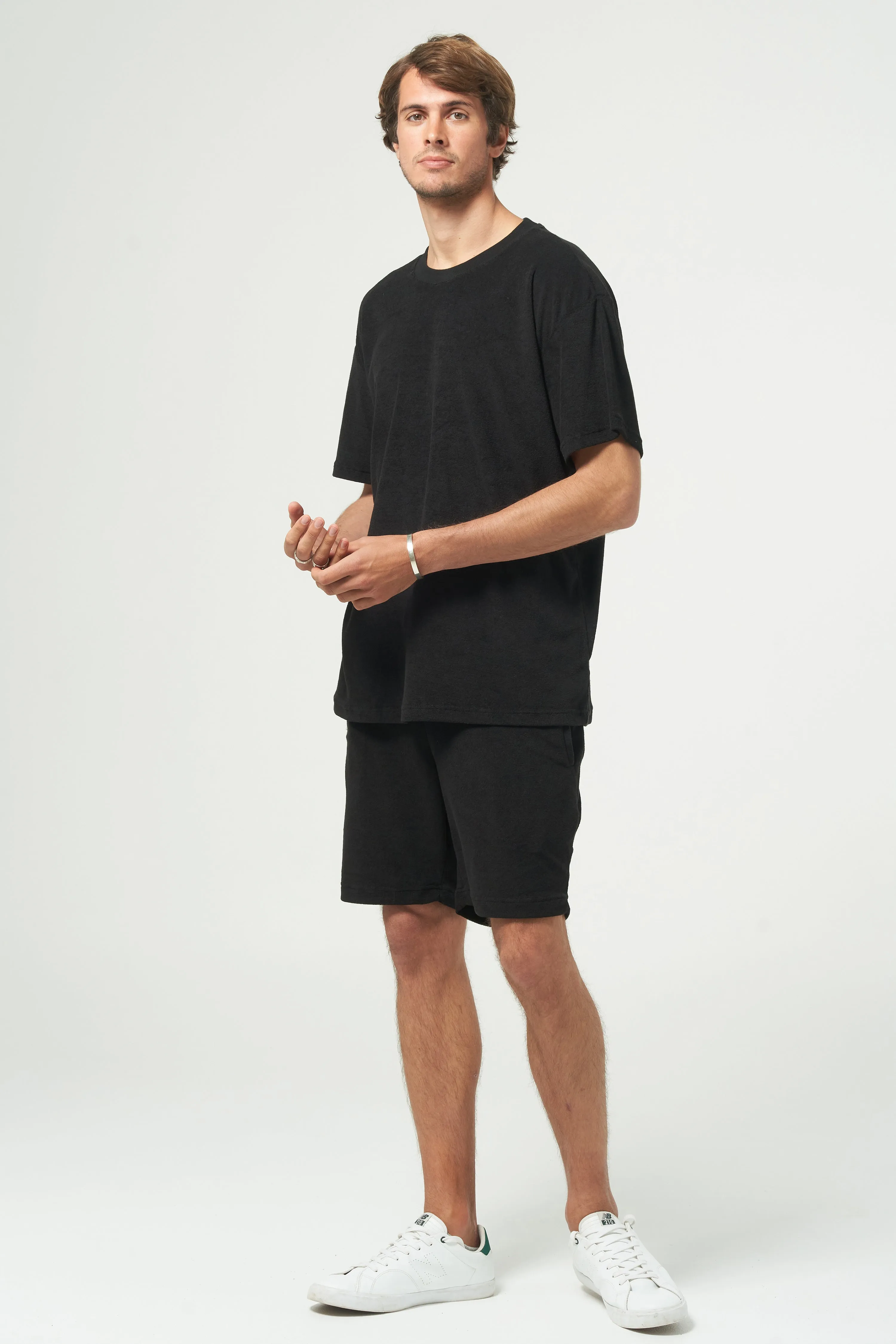 HAZARD TERRY SHORT - BLACK