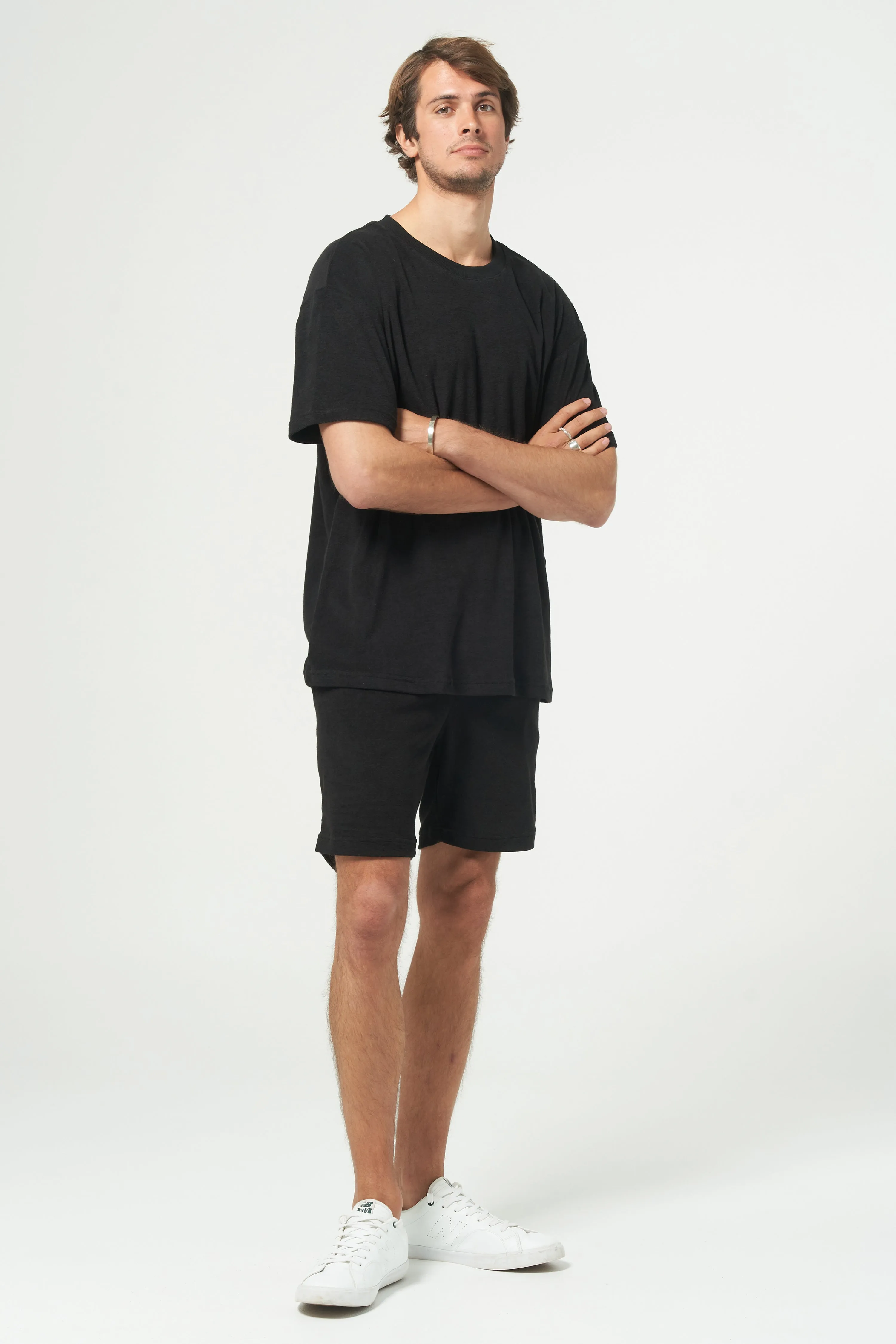 HAZARD TERRY SHORT - BLACK