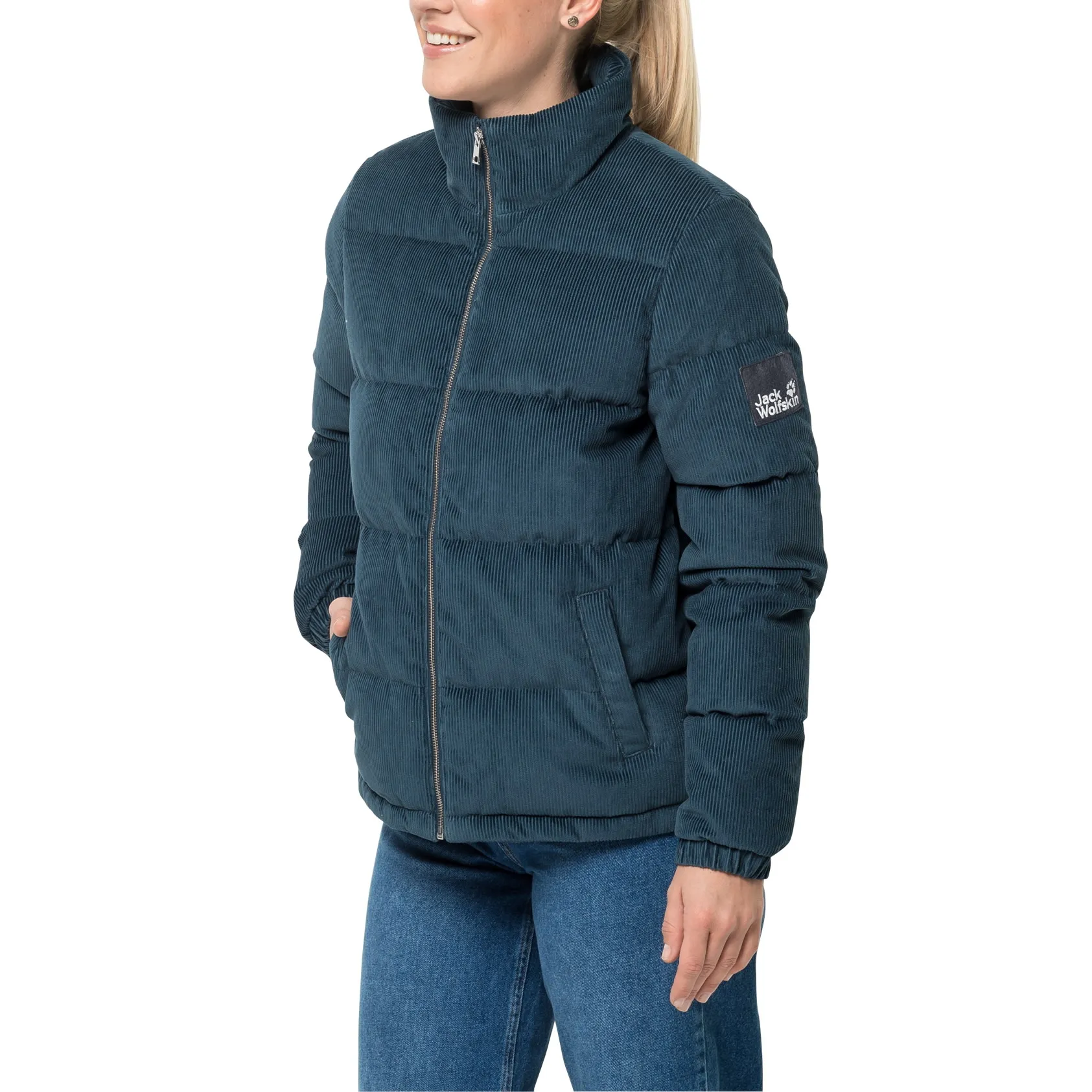 Jack Wolfskin Women&#x27;s Nature Corduroy Jacket Dark Slate | Buy Jack Wolfskin Women&#x27;s Nature Corduroy Jacket Dark Slate here | Outnorth