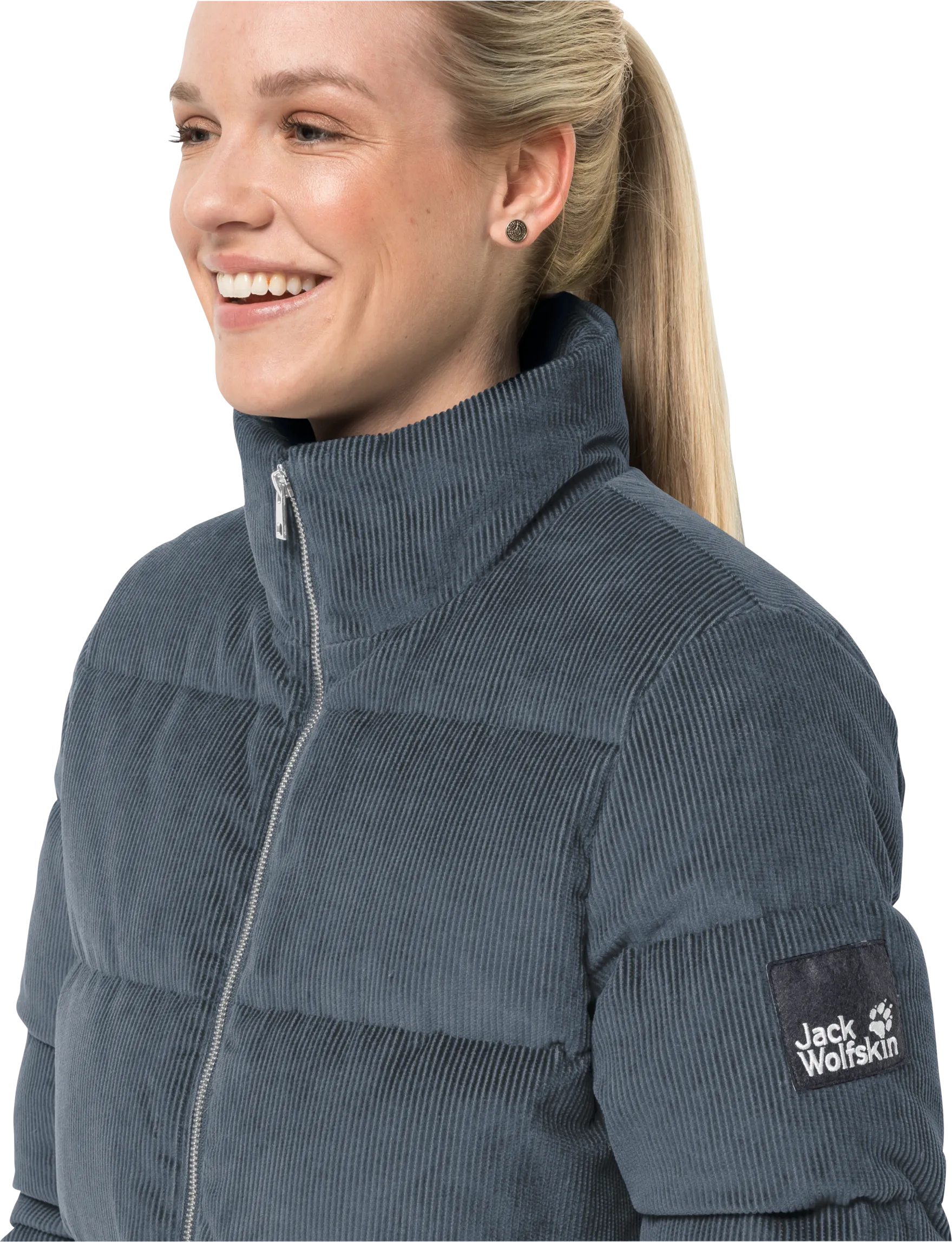 Jack Wolfskin Women&#x27;s Nature Corduroy Jacket Slate Blue | Buy Jack Wolfskin Women&#x27;s Nature Corduroy Jacket Slate Blue here | Outnorth