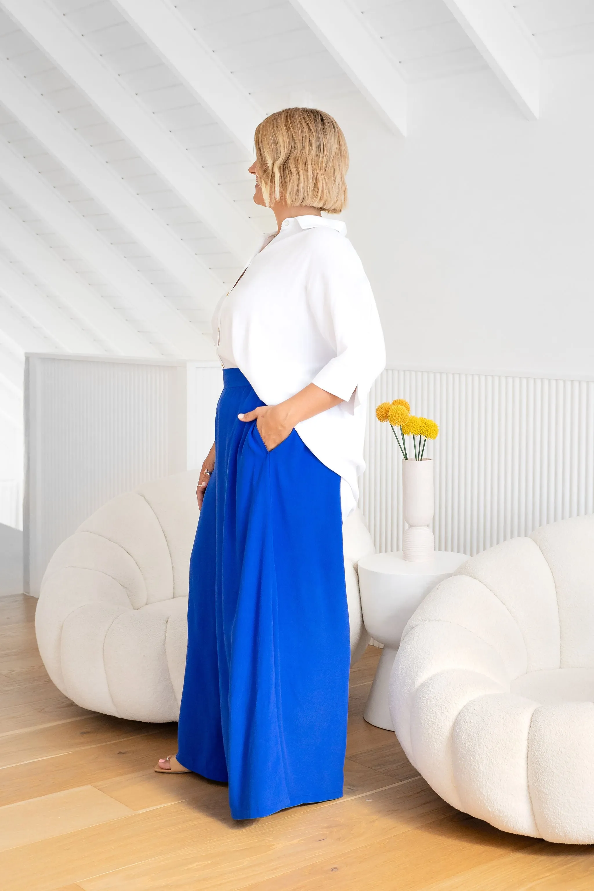 Larsa Pants in Cobalt