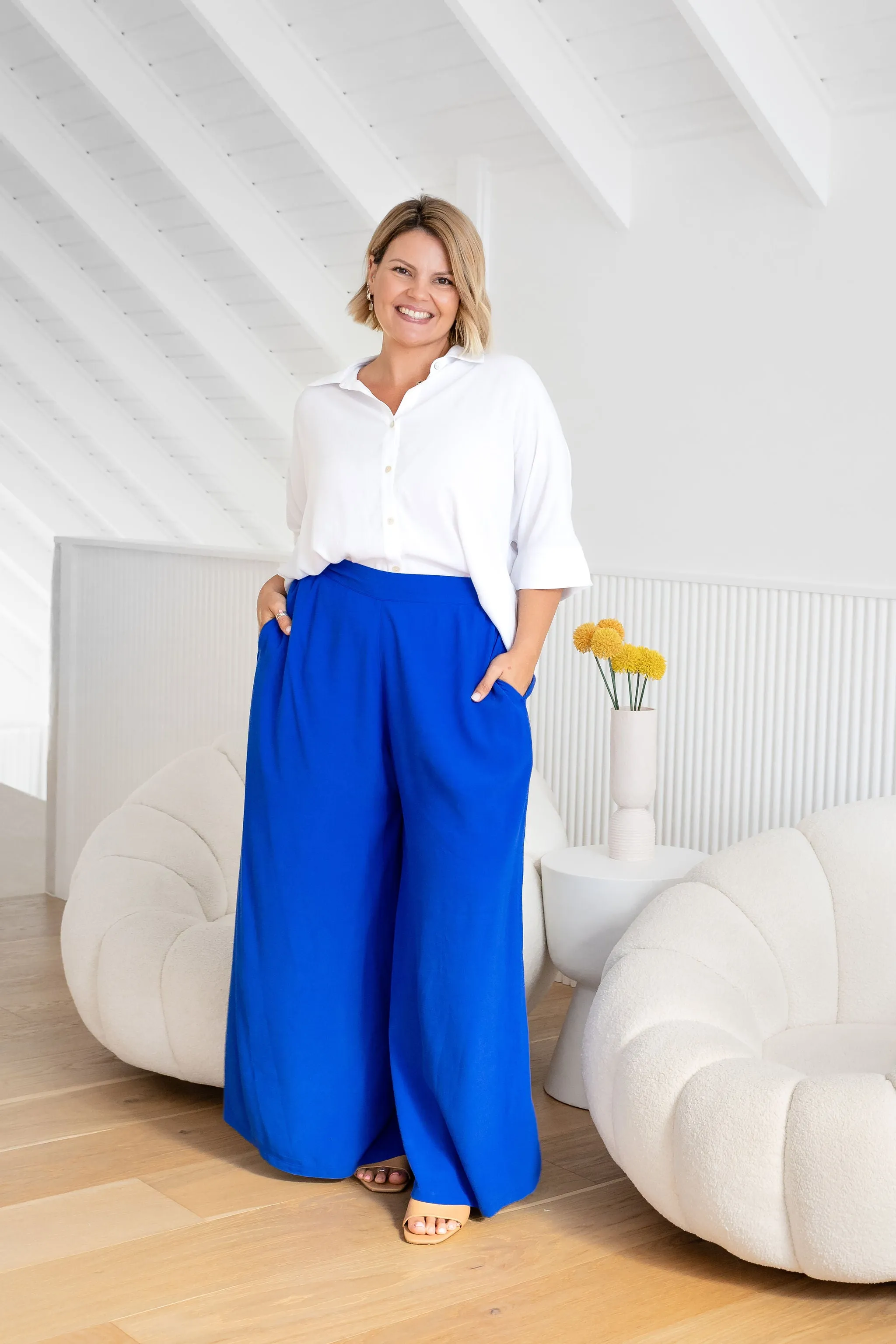 Larsa Pants in Cobalt