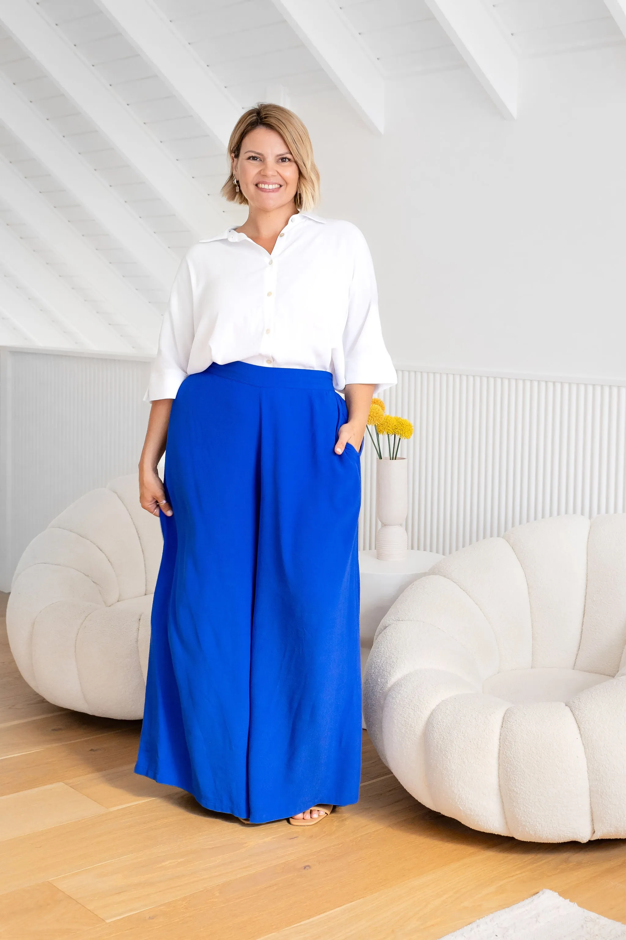 Larsa Pants in Cobalt