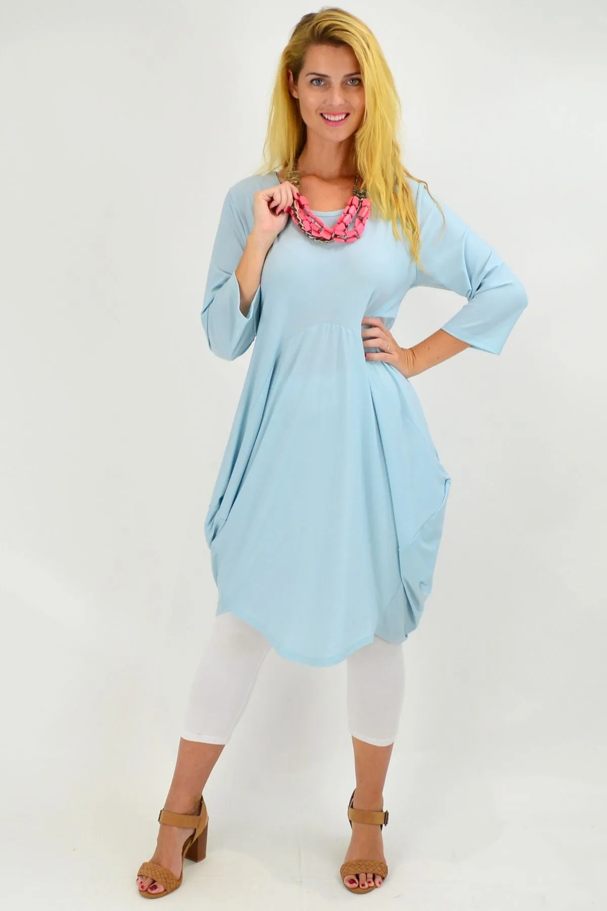 Light Blue Sophia Tunic Dress