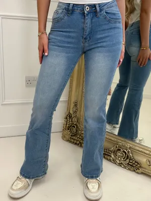 Lizzy denim split jeans