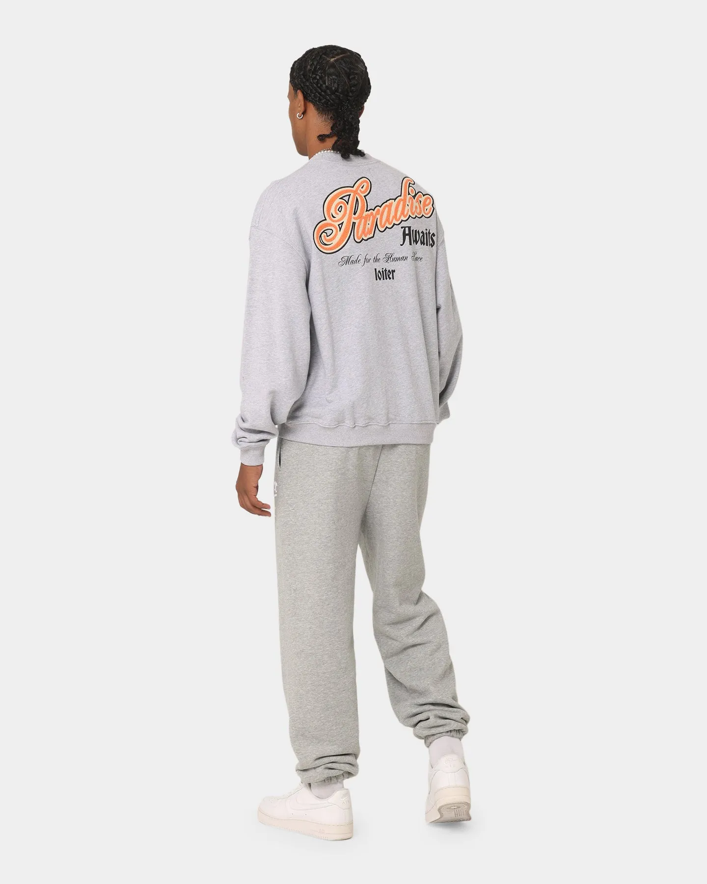 Loiter Paradise Crewneck Grey Marle