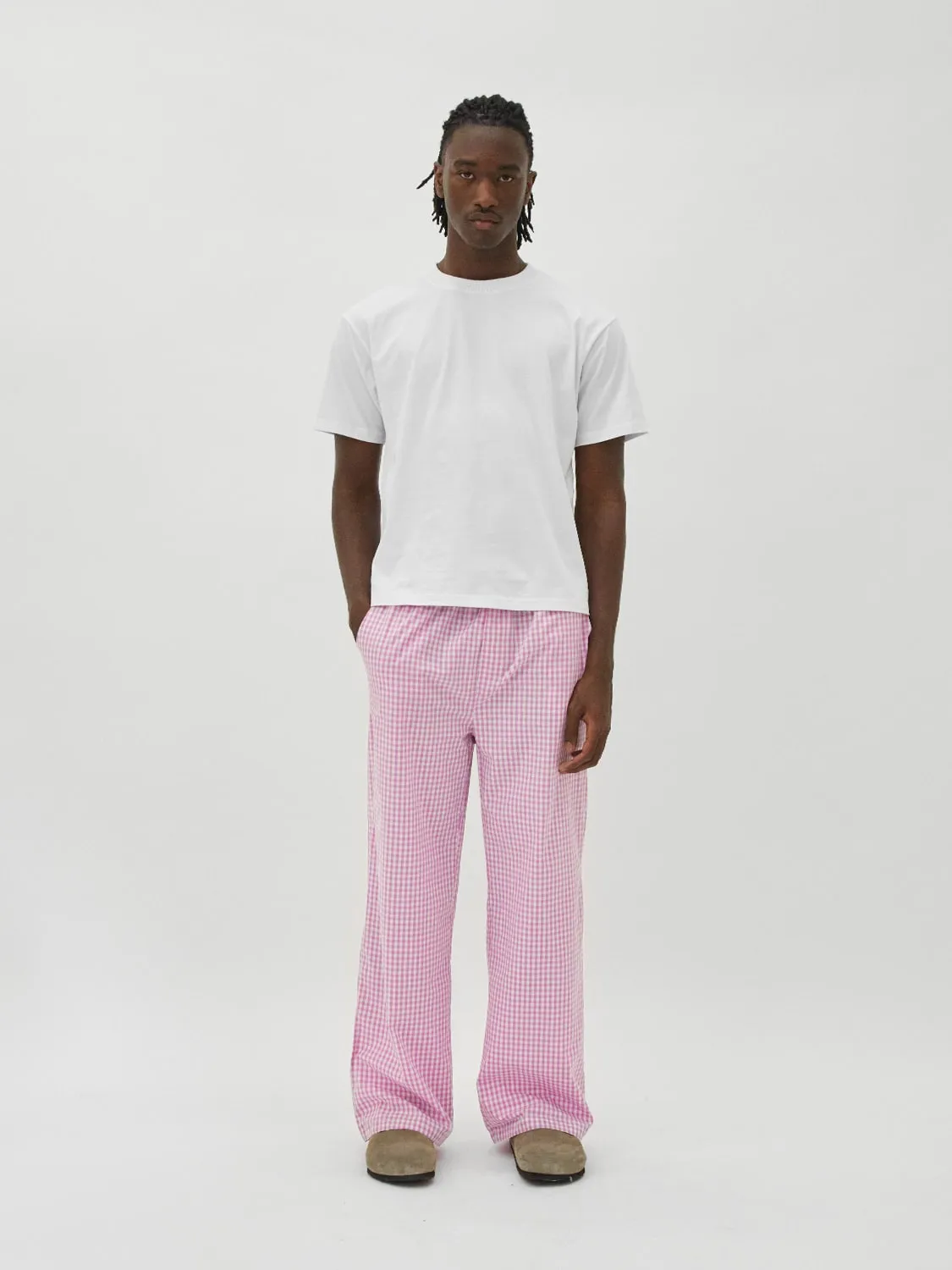 Lounge Pants Pink Gingham