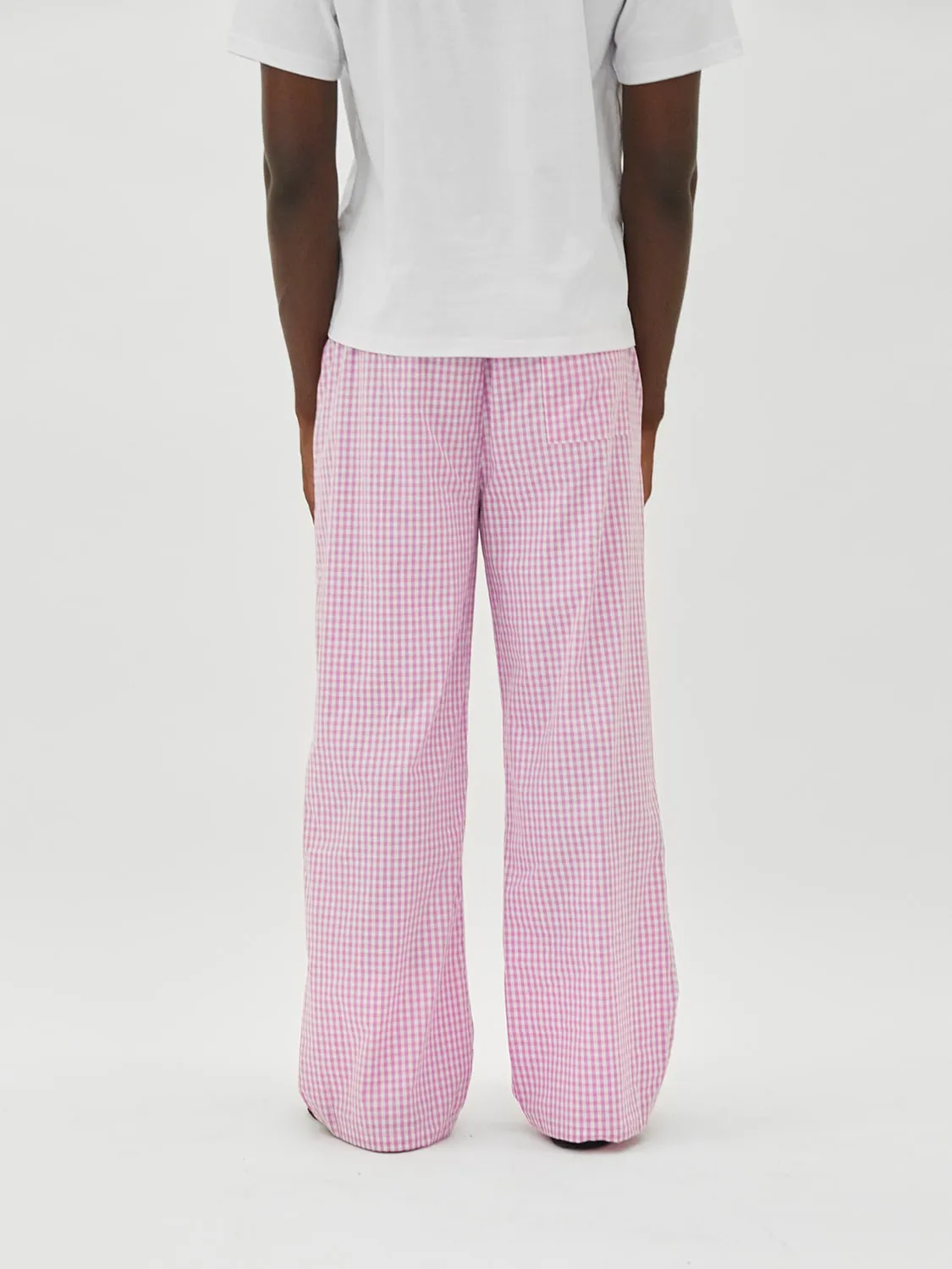 Lounge Pants Pink Gingham