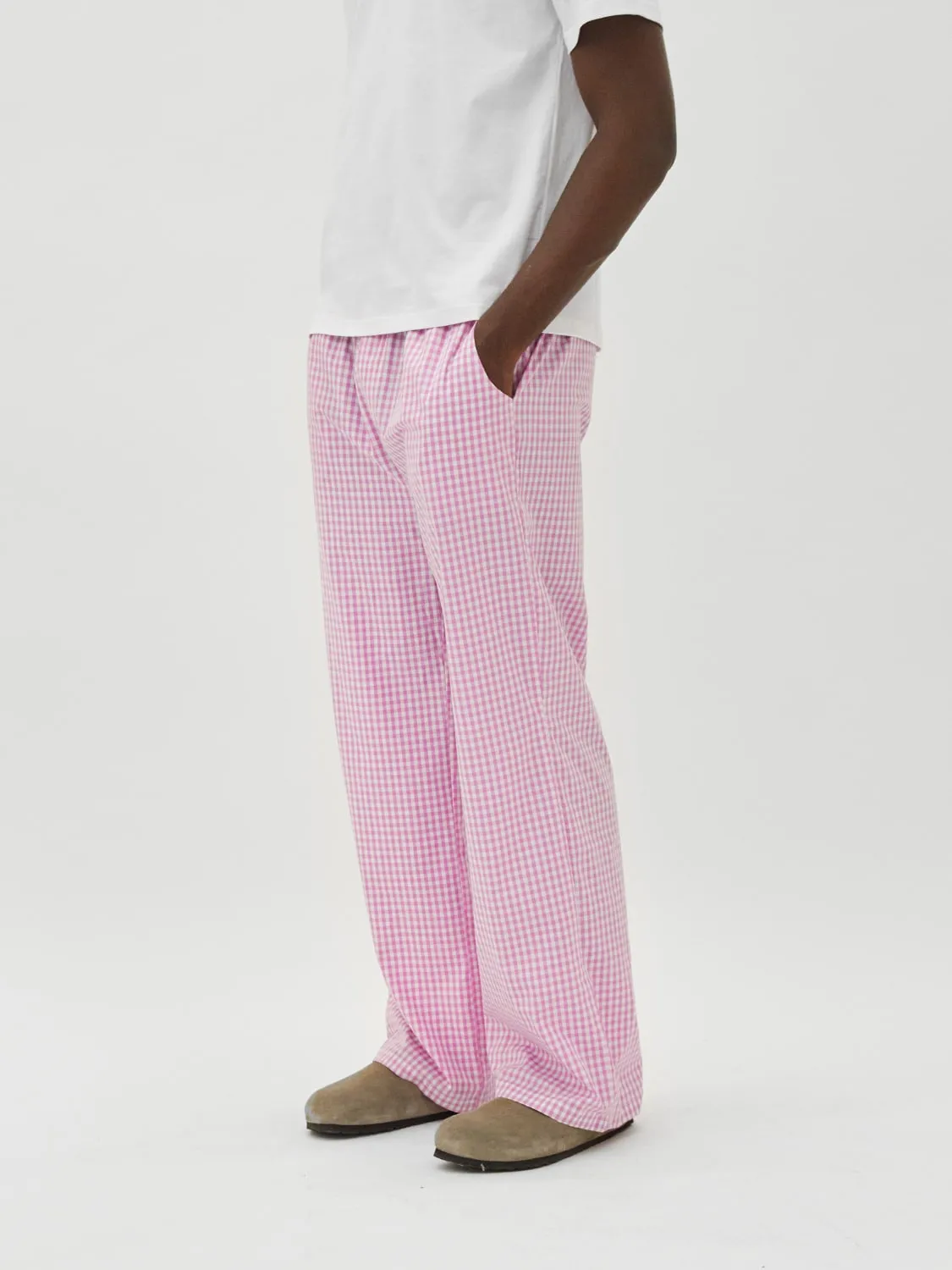 Lounge Pants Pink Gingham