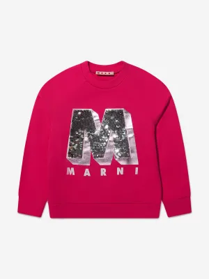 MARNI Girls Large Logo Sweatshirt