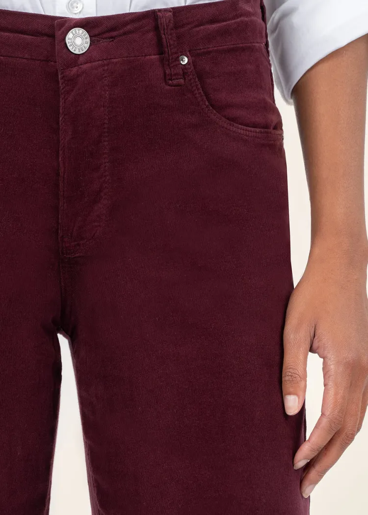 Meg High Rise Fab Ab Raw Hem Denim- Dark Plum ***FINAL SALE***