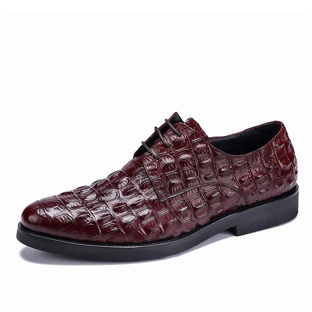 Men Lace Up Genuine Leather Oxford Shoes