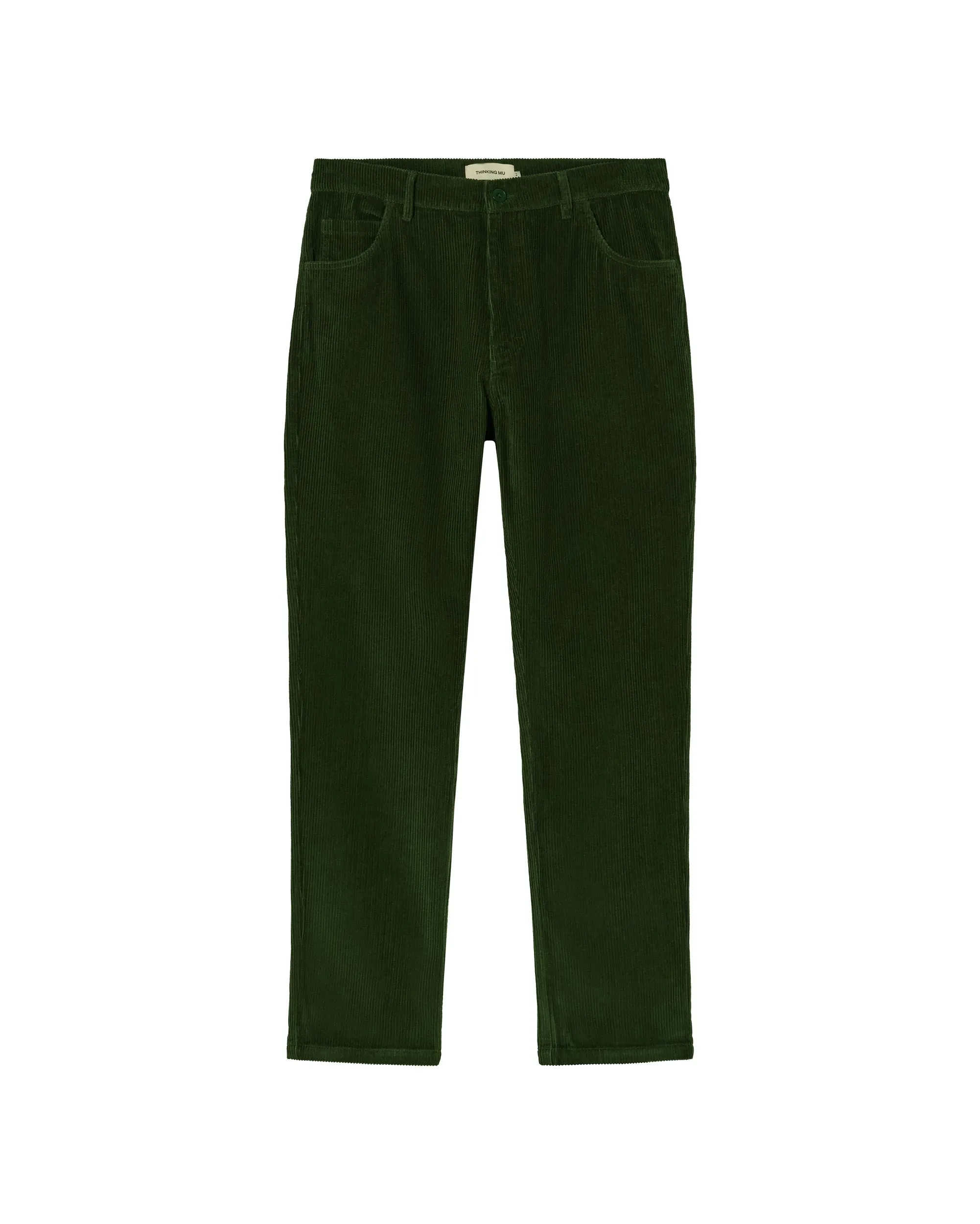 Men's 5 Pockets Corduroy Pants Green