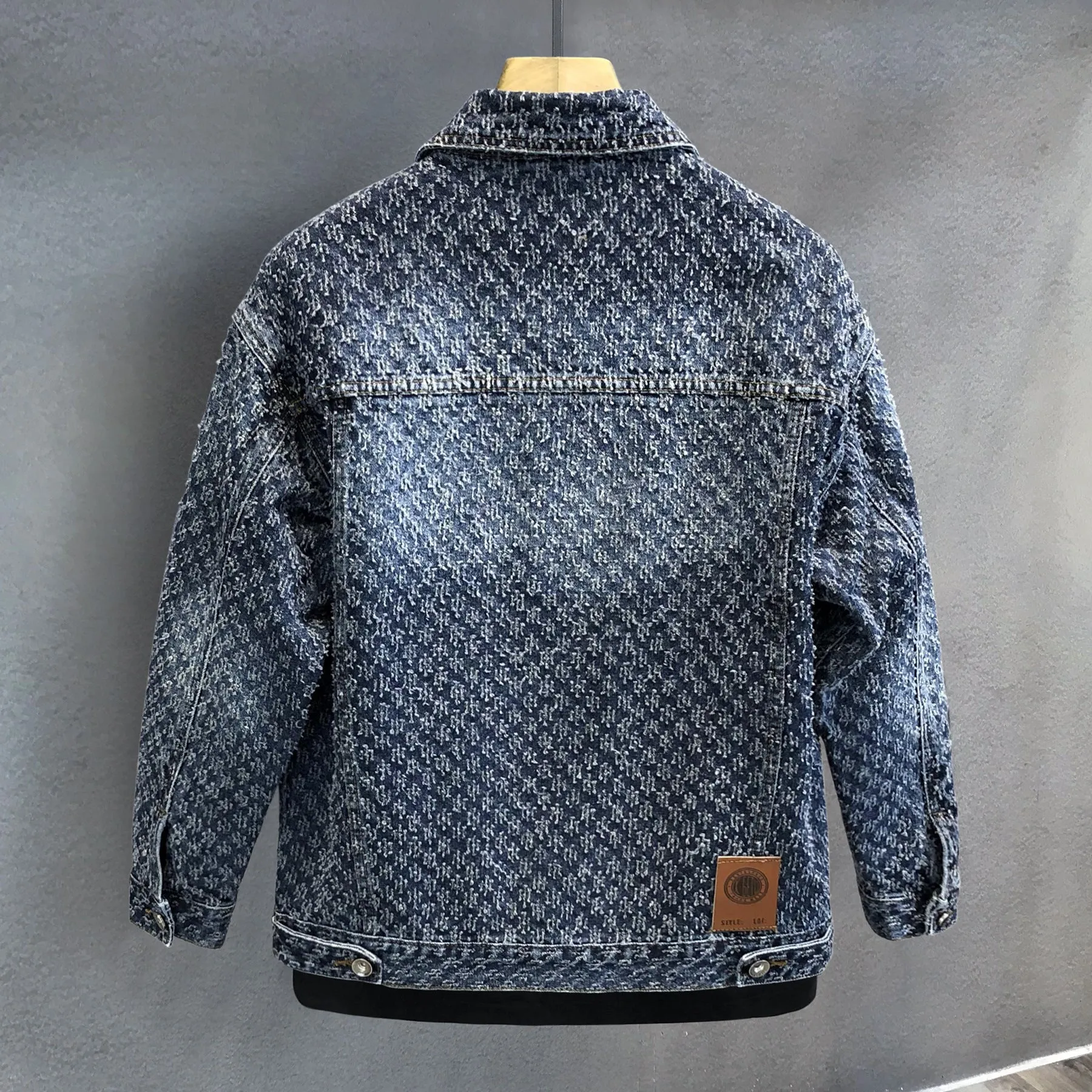 Men's Cat's Paw Fashion Special-interest High-end Denim Coat