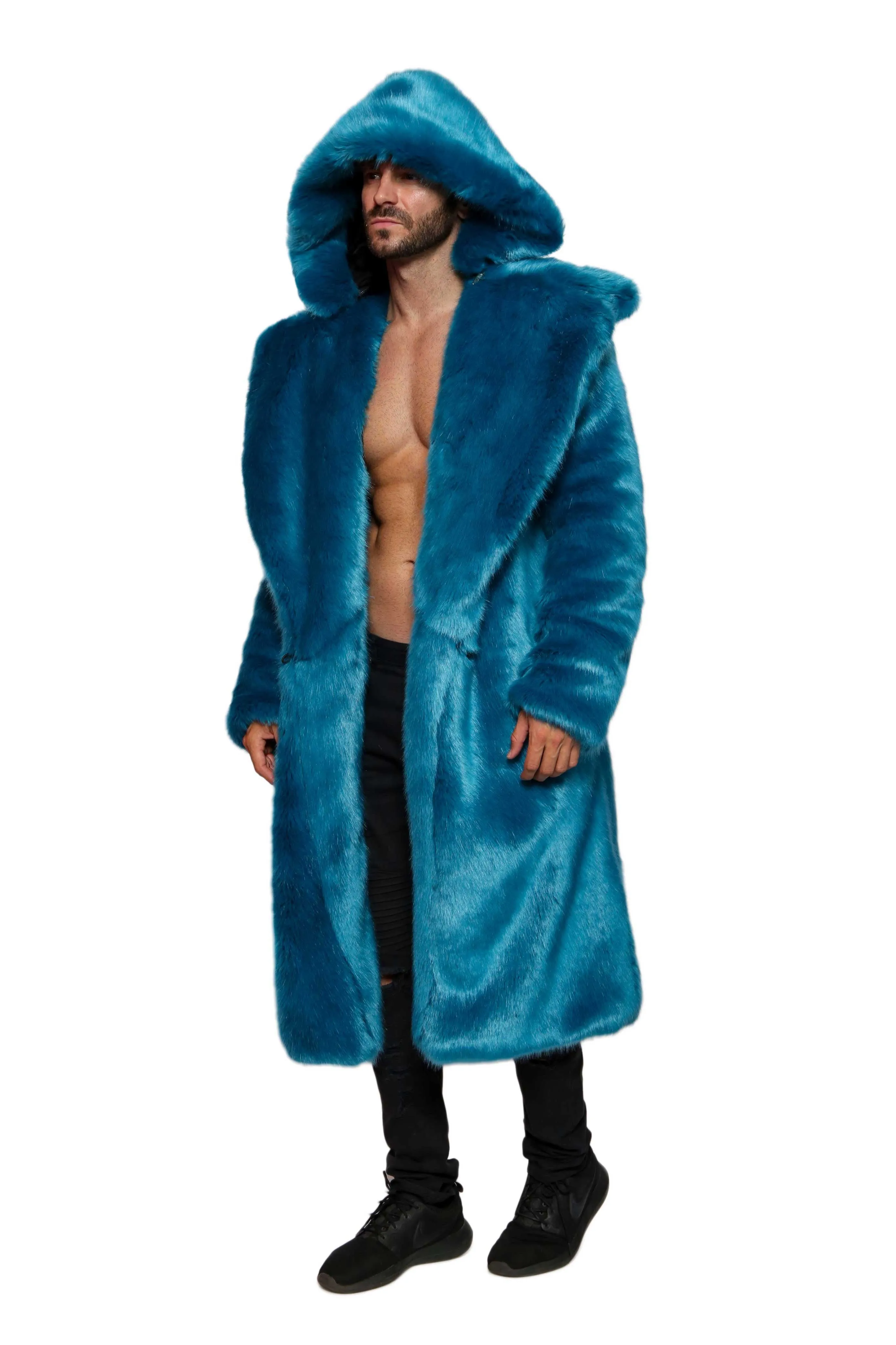 Men's Vandal Coat in "Cookie Monster" Chinchilla