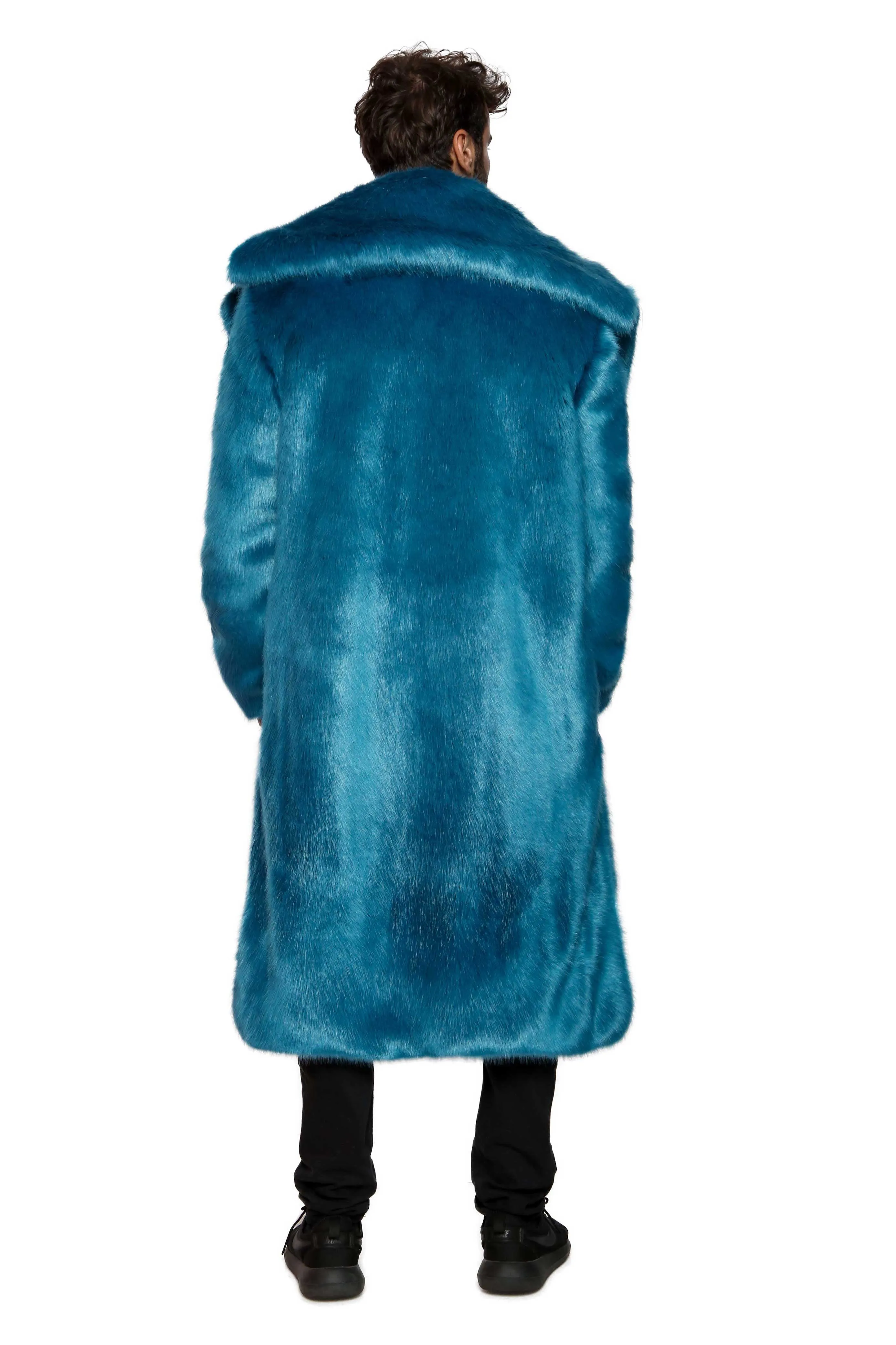 Men's Vandal Coat in "Cookie Monster" Chinchilla