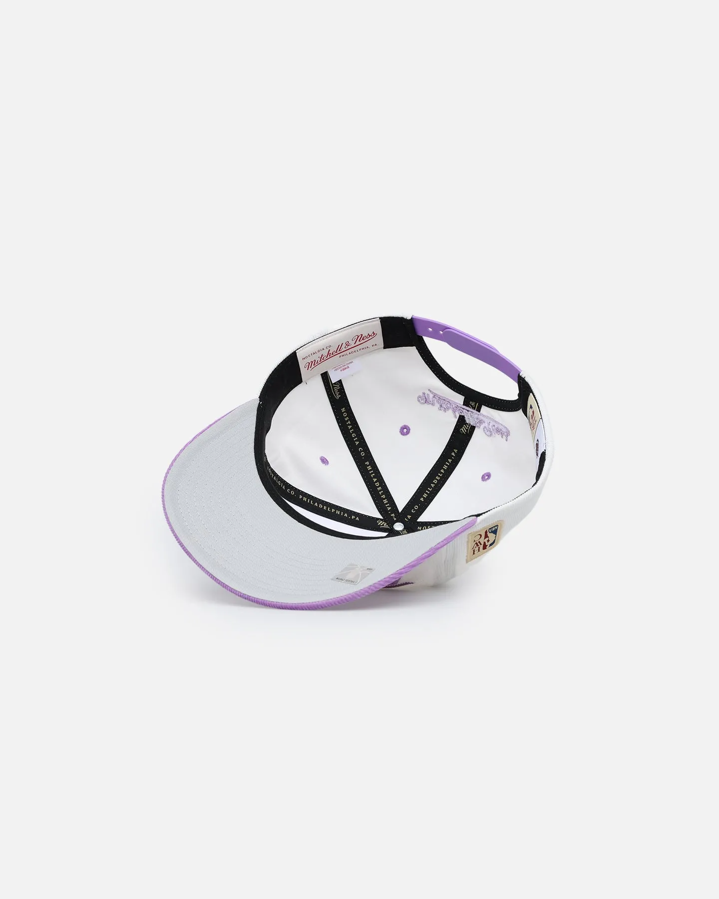 Mitchell & Ness Toronto Raptors 'Pastel Corduroy' Deadstock Snapback White Cream/Purple