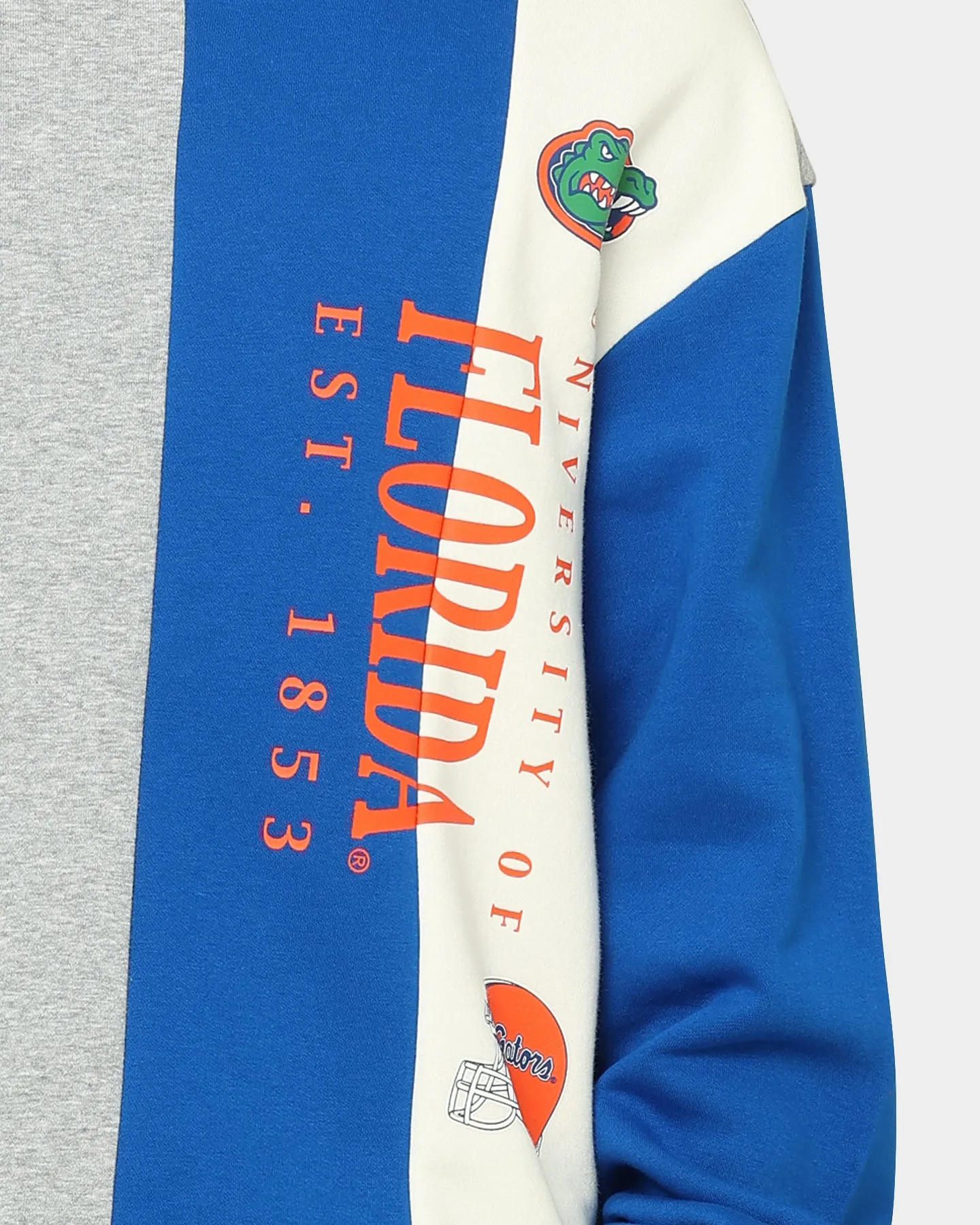 National Collegiate Athletic Association University of Florida Gators Vertical Panel Crewneck Royal