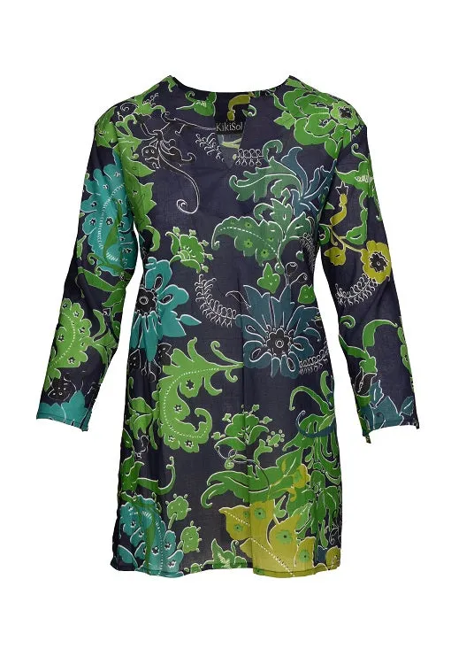 Navy Greens KikiSol Tunic