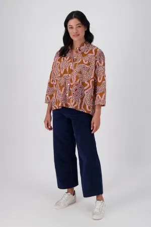 Peggy Fine Cord Pants Navy