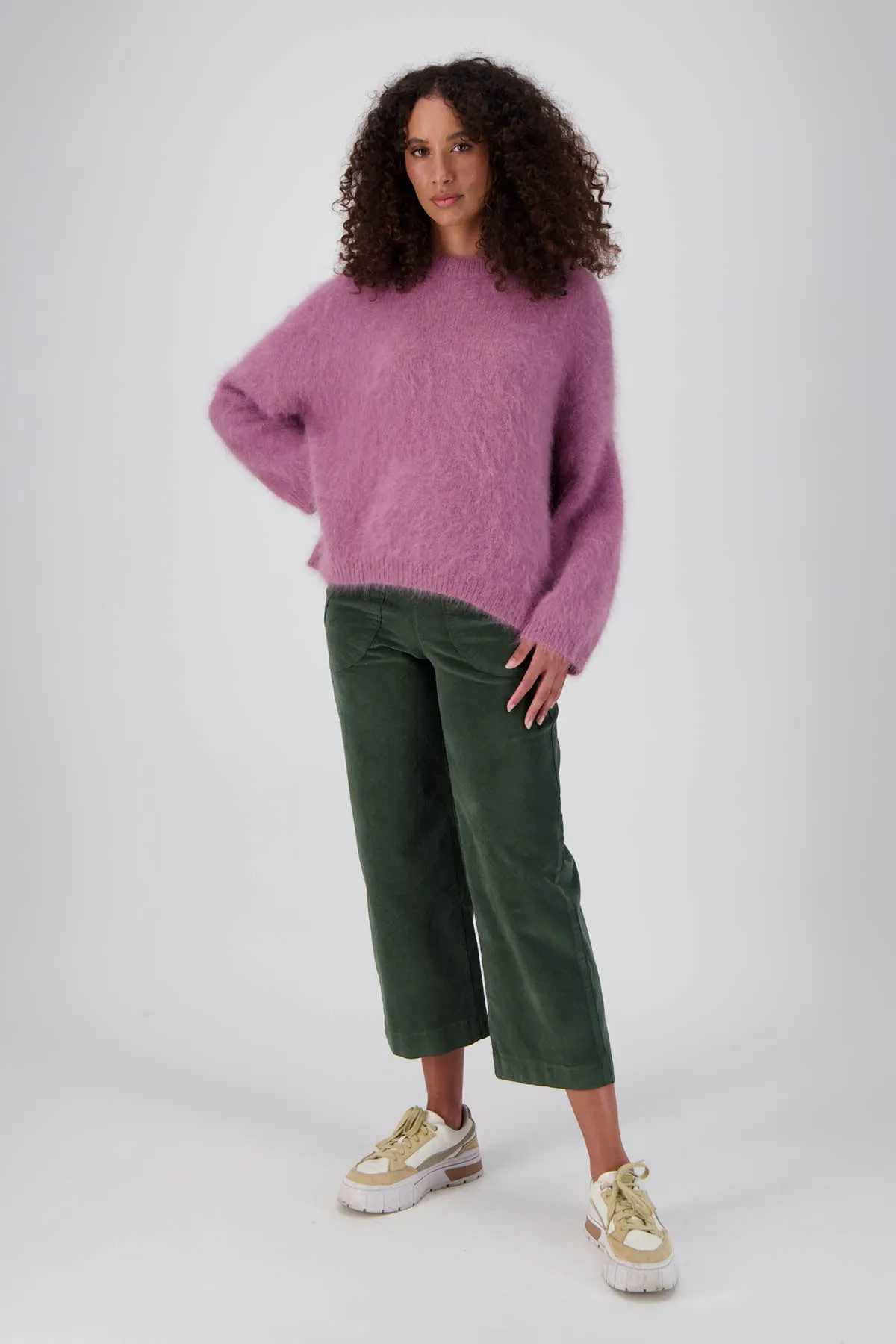 Peggy Fine Cord Pants Olive