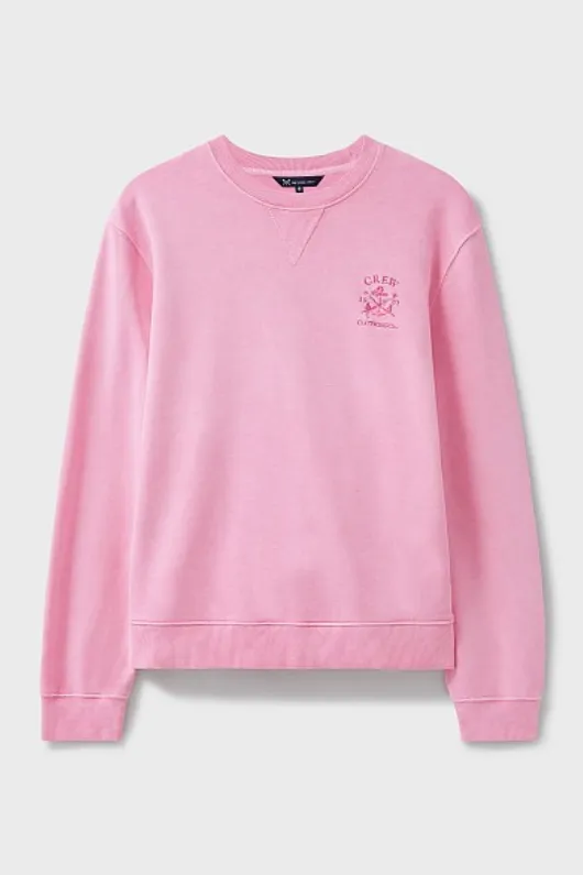 Pigment Dyed Crew Neck Sweatshirt