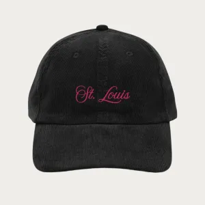 Pink Script Vintage corduroy Dad Cap