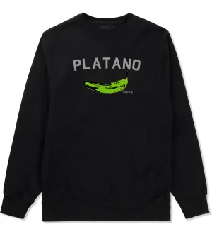 Platano Dominican Artwork DR Mens Crewneck Sweatshirt