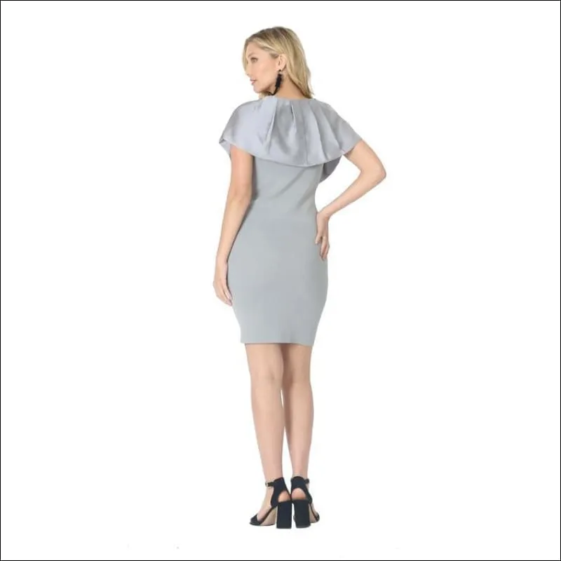 Pleated Collar Bodycon Dress