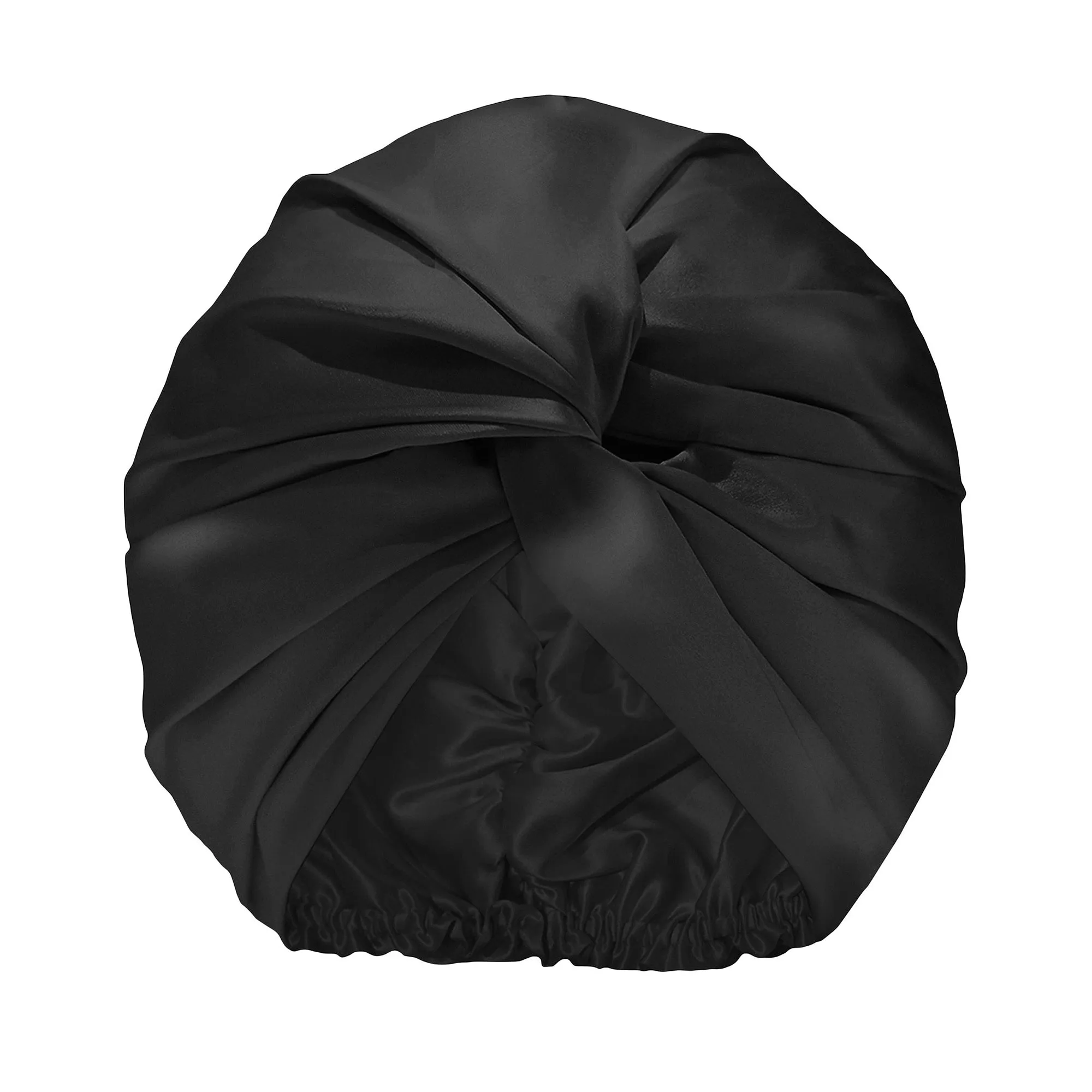 Pure Silk Turban-black