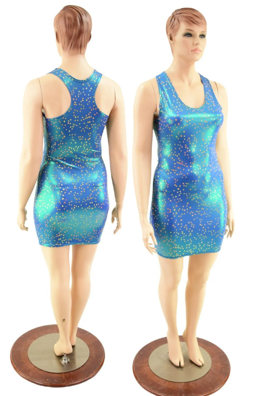 Racerback Bodycon Dress in Stardust