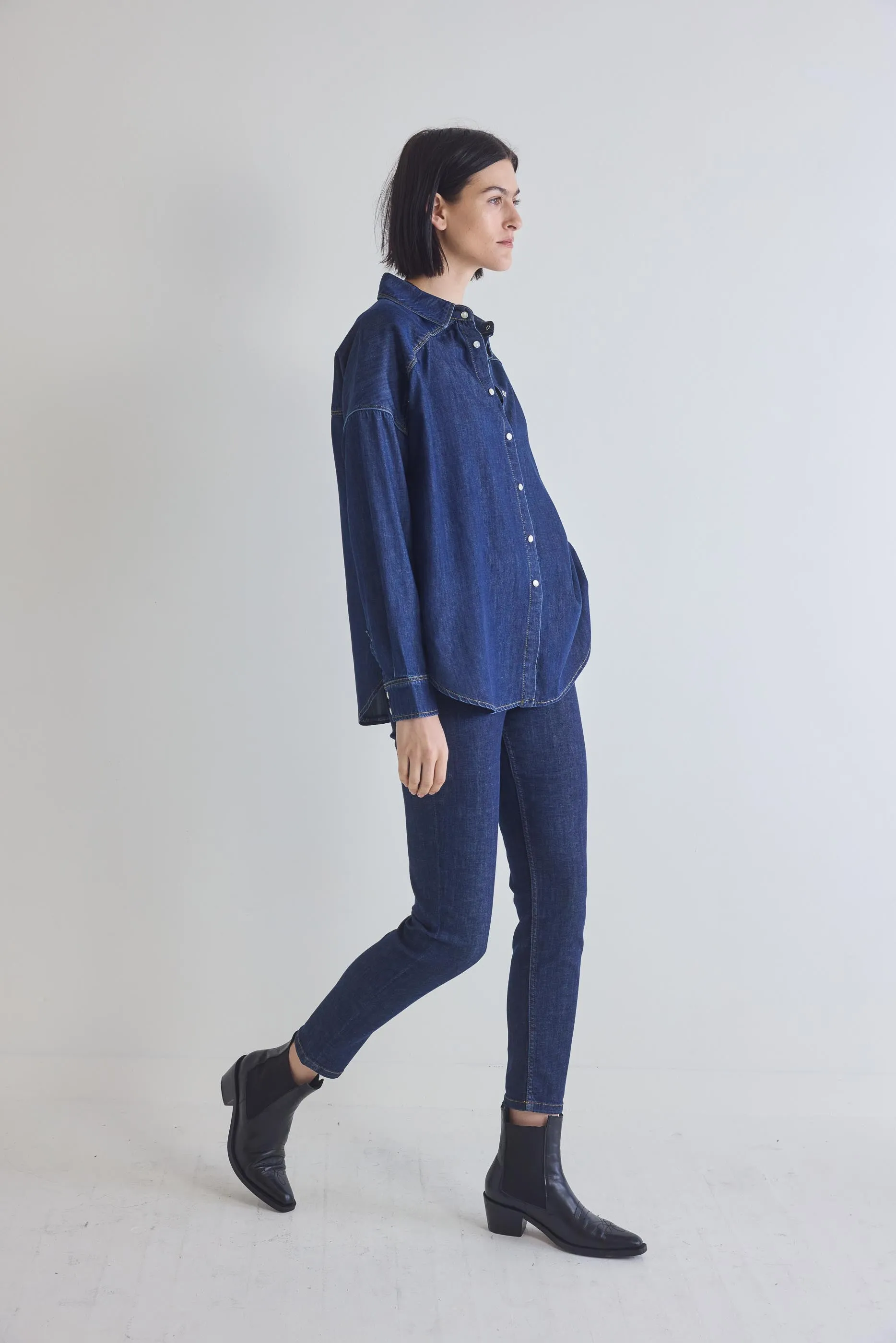 Refine Oversized Denim Tunic