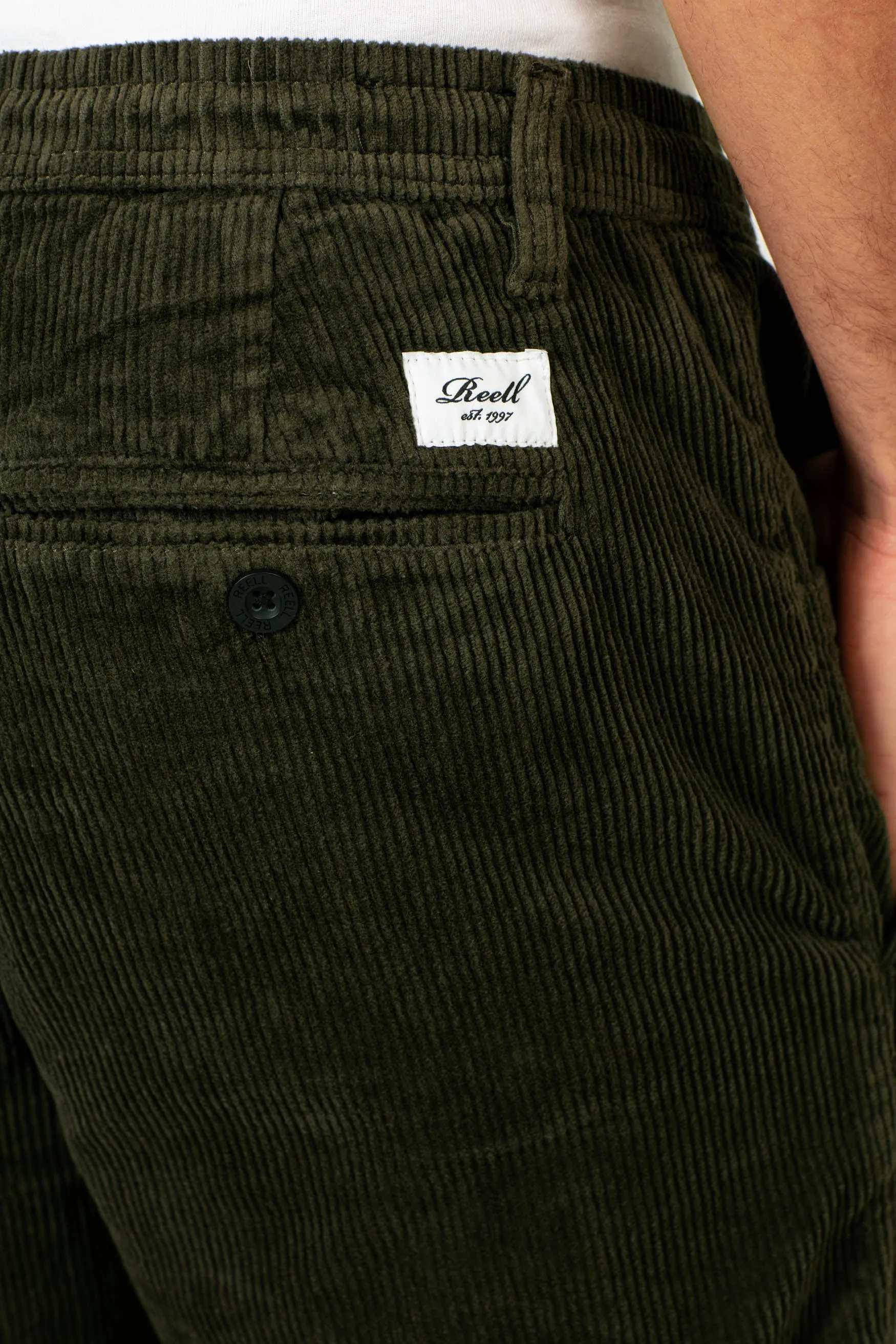 Reflex Loose Chino Corduroy - Dark Green