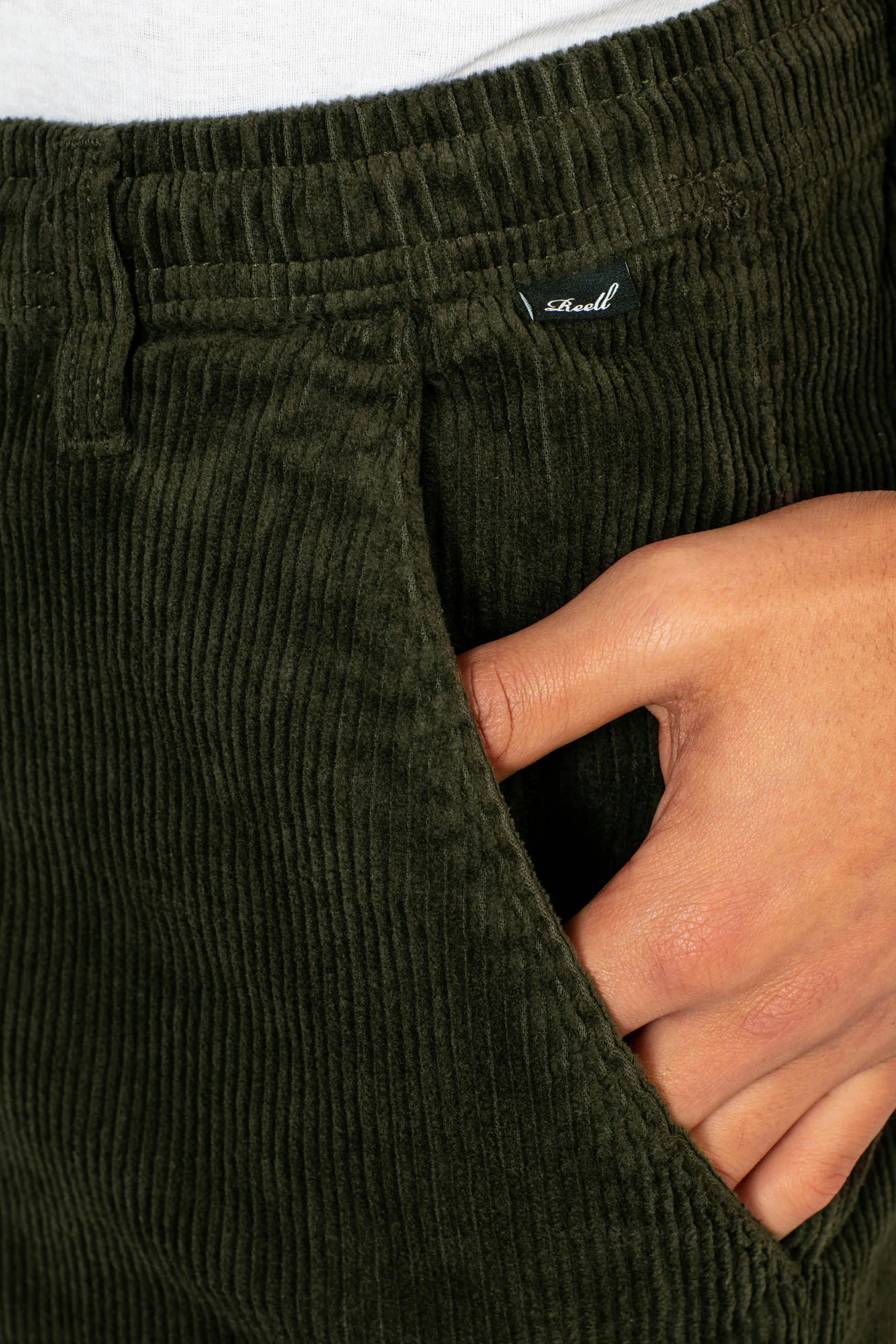 Reflex Loose Chino Corduroy - Dark Green