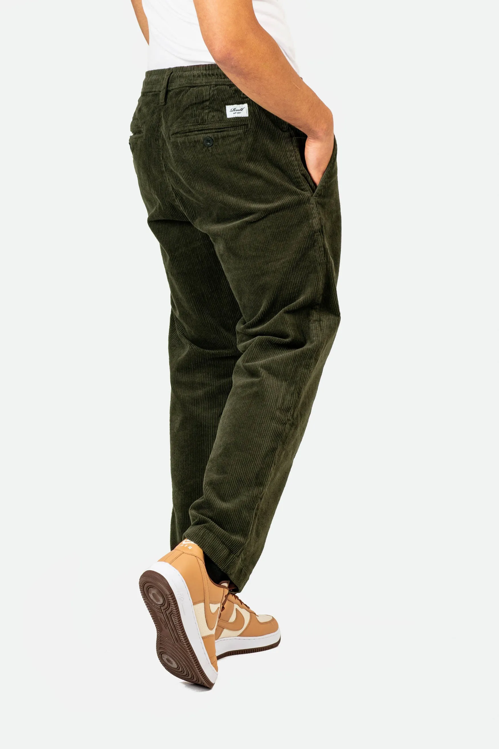 Reflex Loose Chino Corduroy - Dark Green