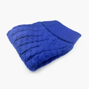 Royal Blue Cable-Knit Dog Jumper | Winter Warmth & Style for Your Dog