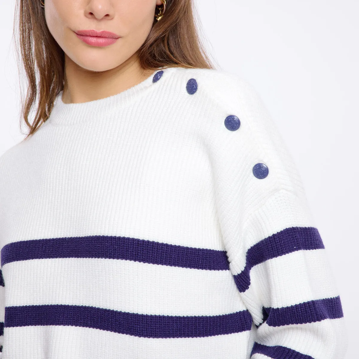 SABRINA JUMPER (NAVY/WHITE)