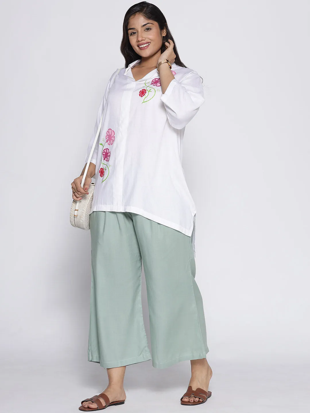 SageGreen Rayon Culottes