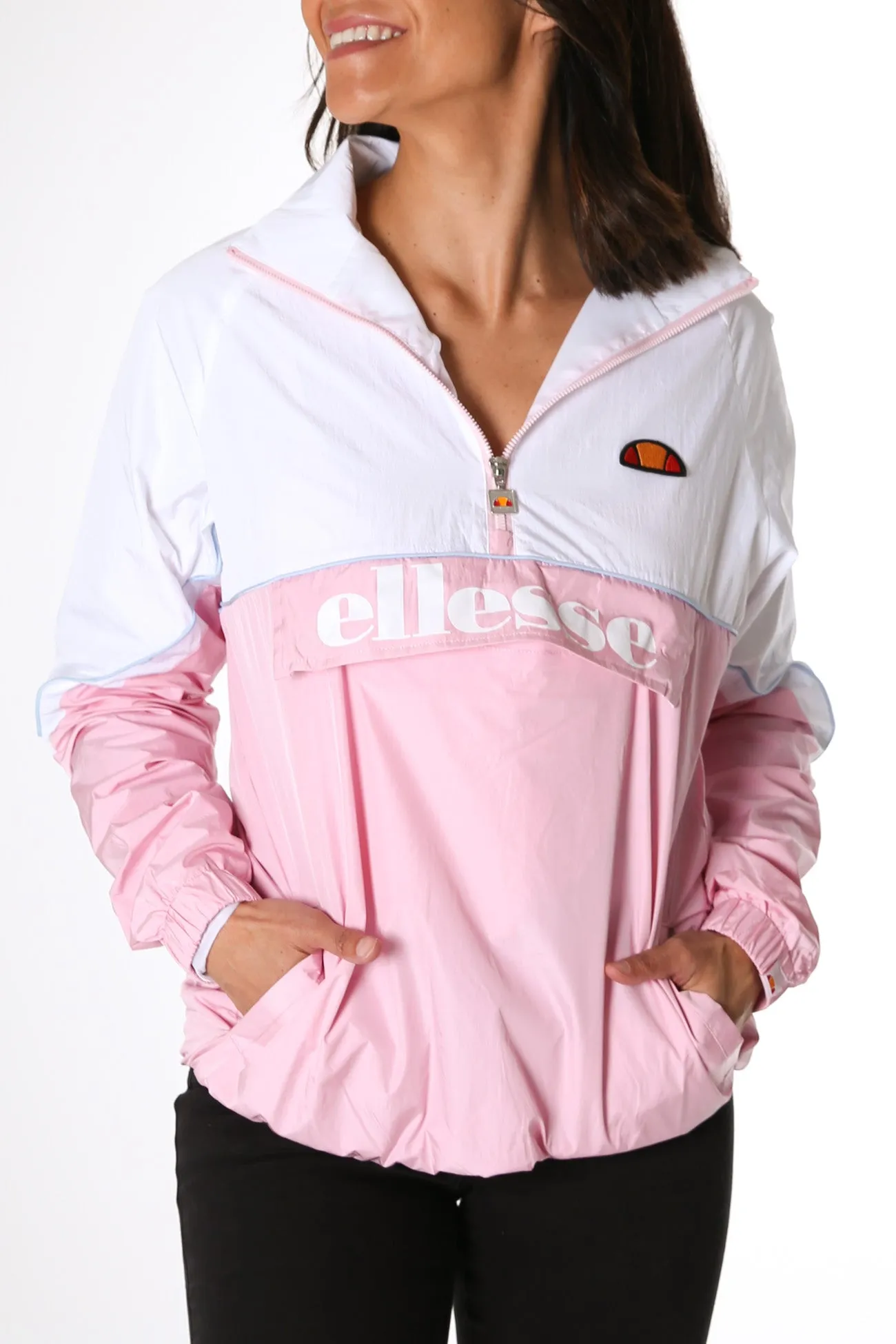 Scerti 1/2 Zip Track Top Light Pink