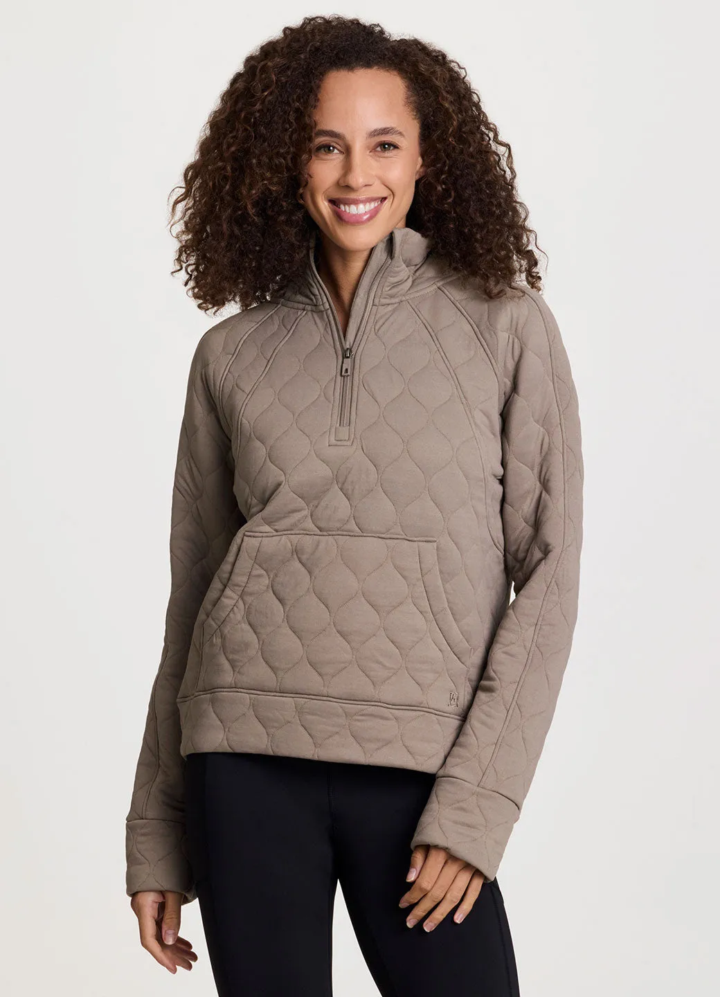 Sequim Quilted 1/4 Zip Pullover