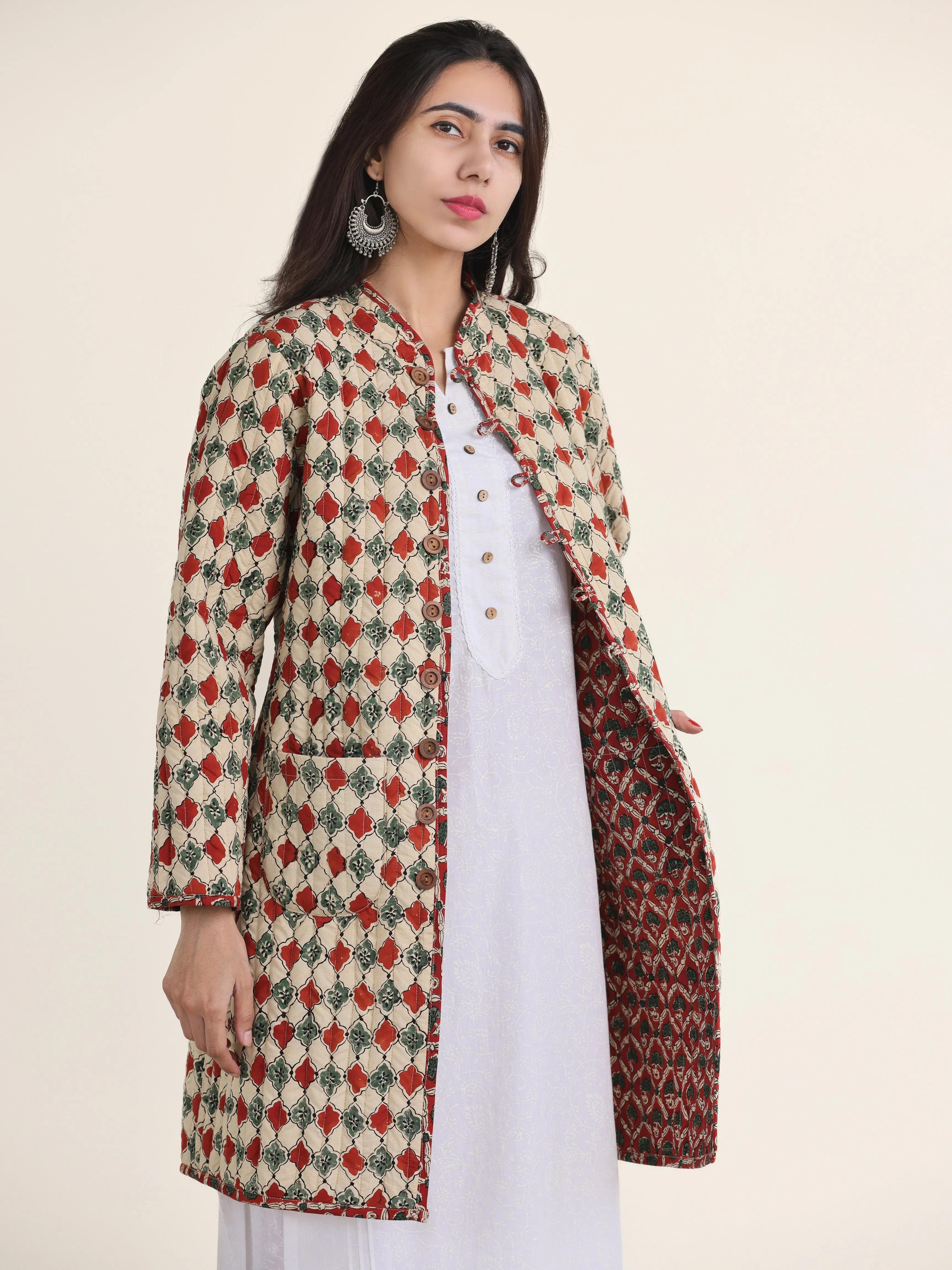 Shishir Zoya Quilted Reversible Jacket