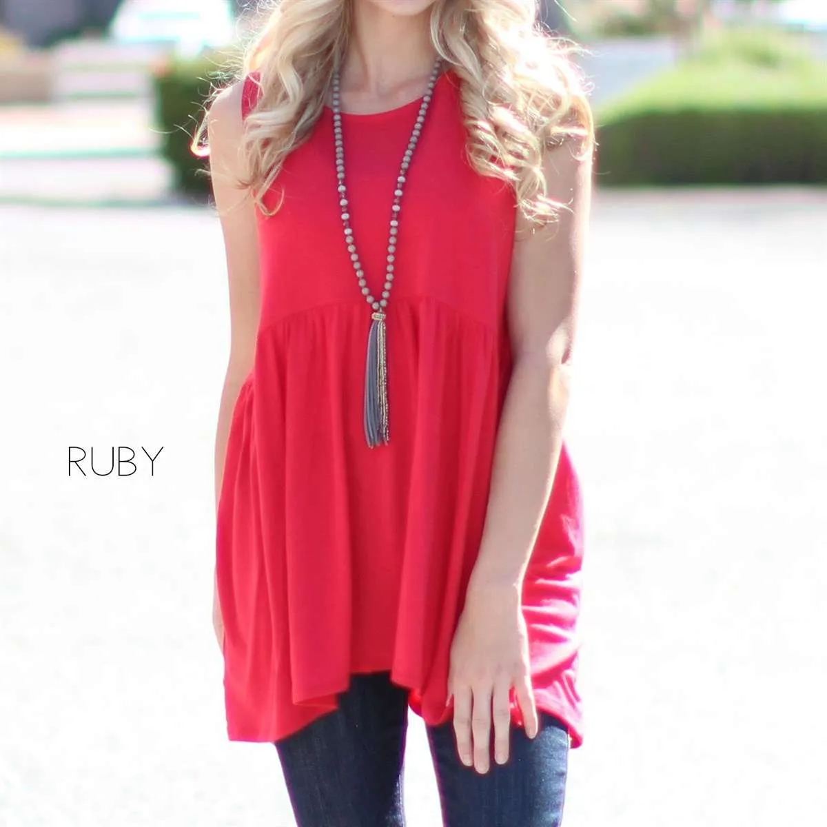 Sleeveless Tunic Top | S-XL