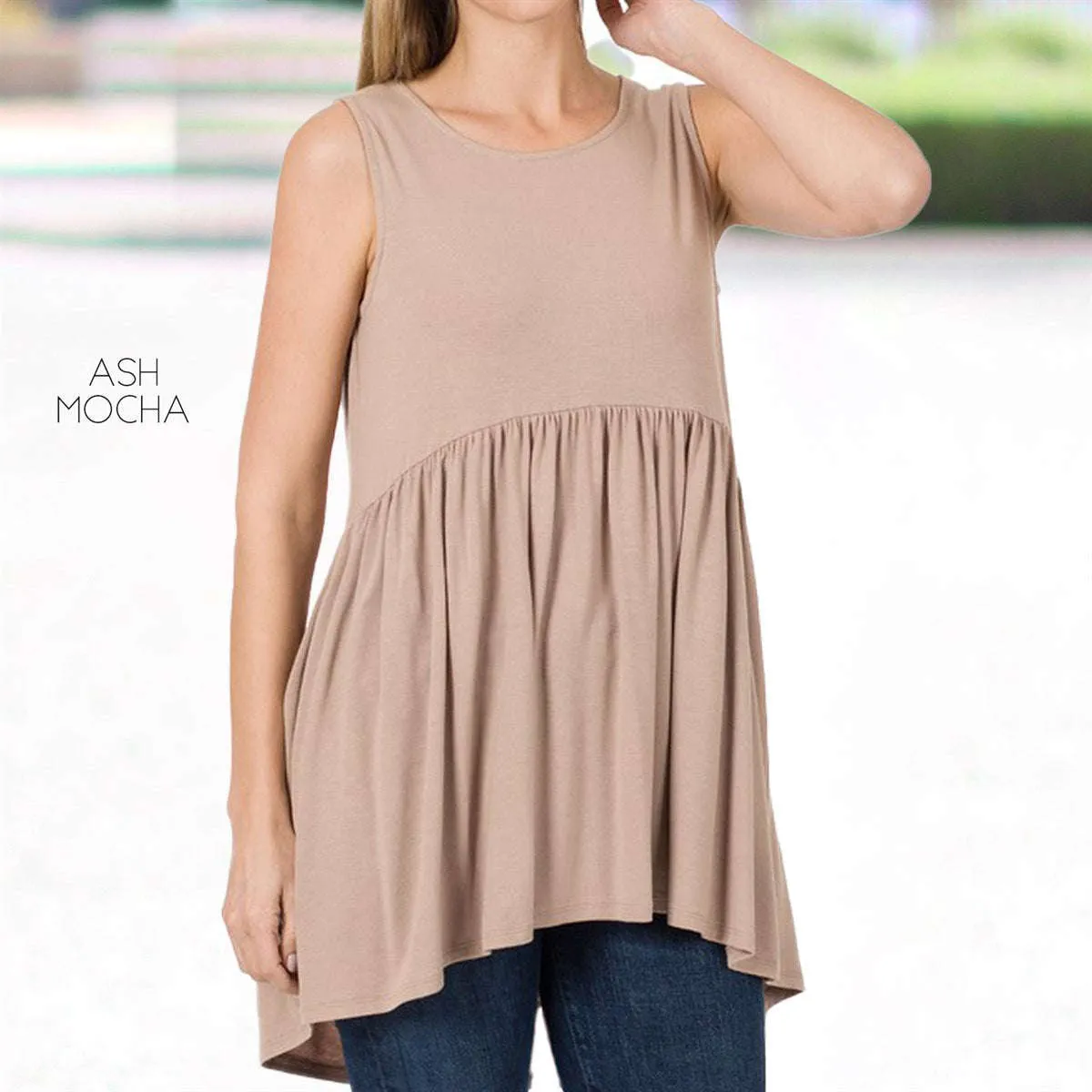 Sleeveless Tunic Top | S-XL