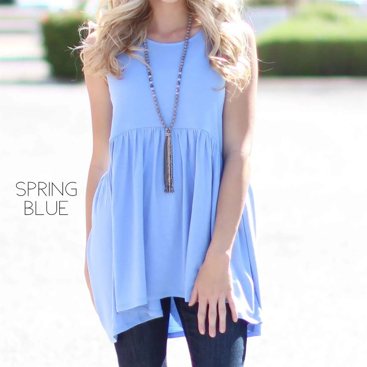 Sleeveless Tunic Top | S-XL