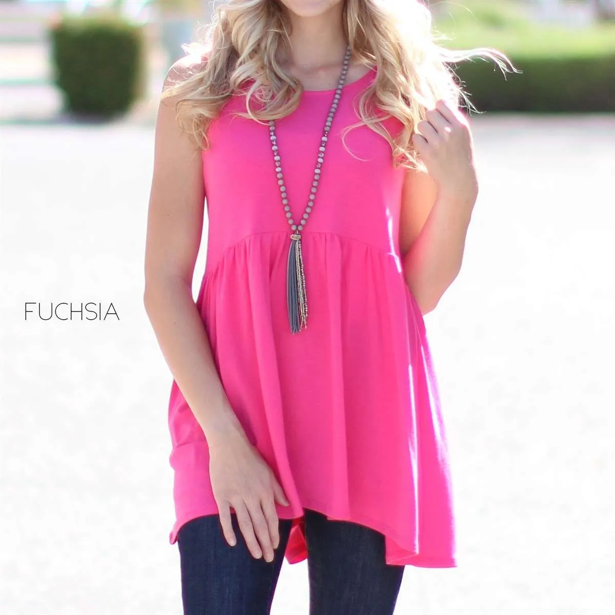 Sleeveless Tunic Top | S-XL