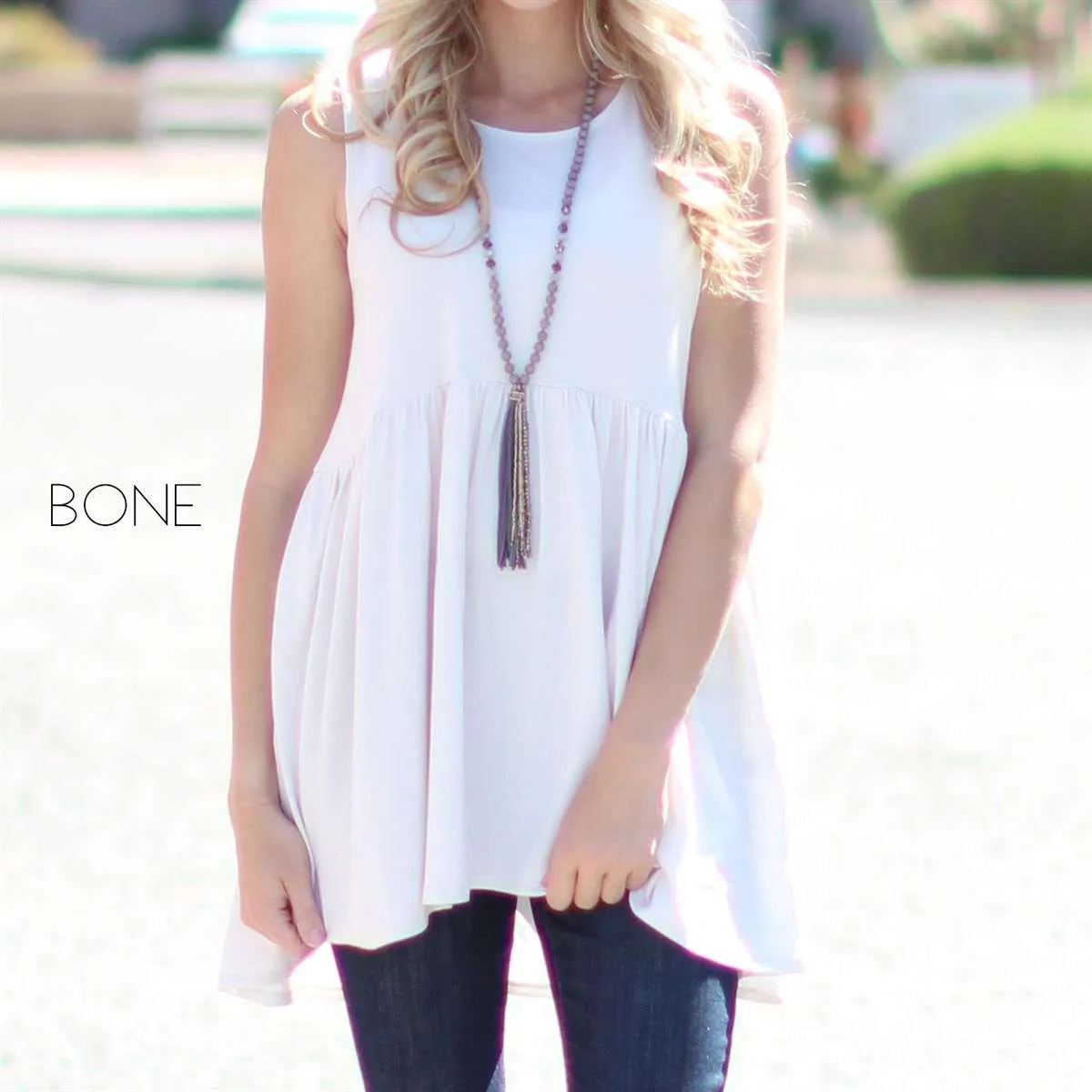 Sleeveless Tunic Top | S-XL