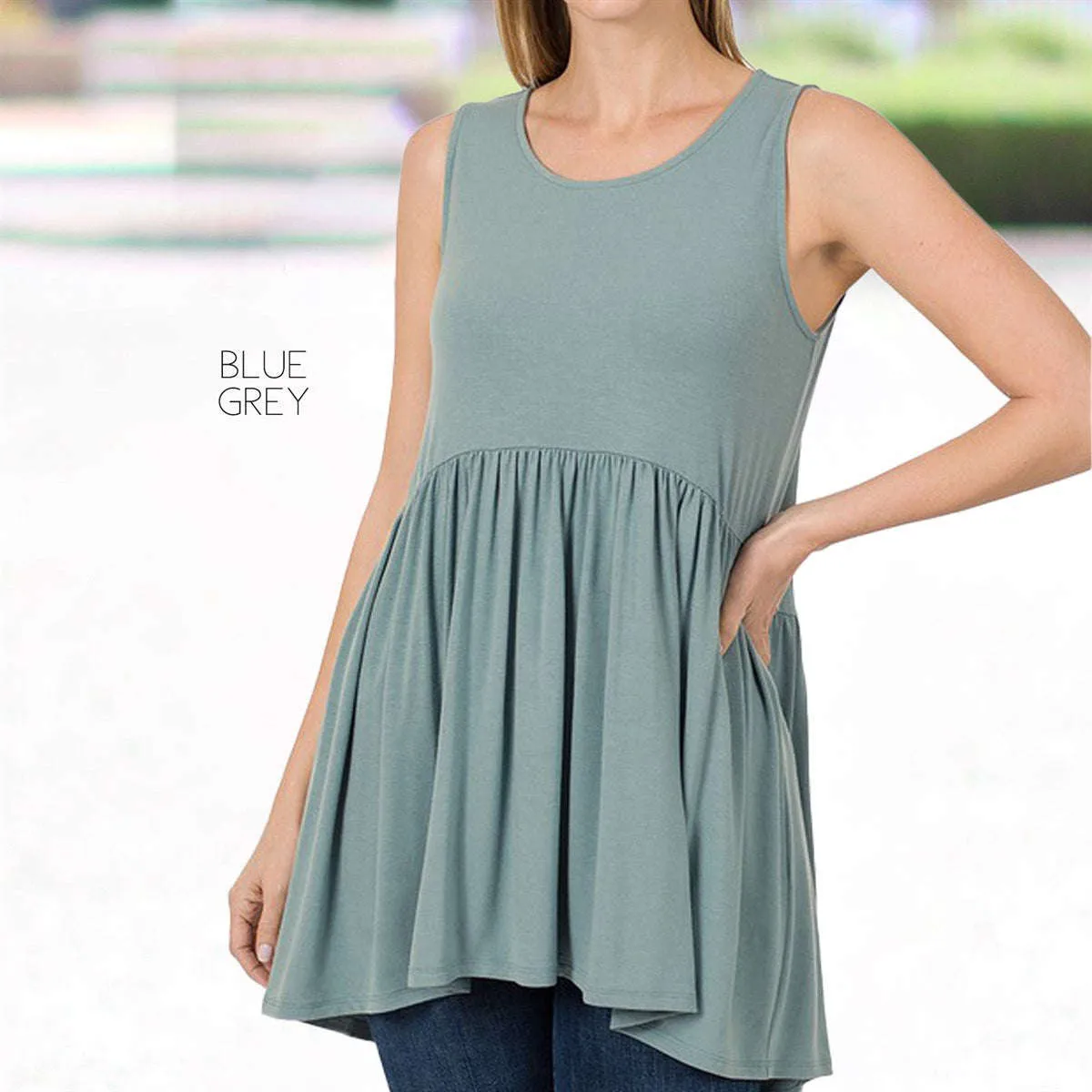 Sleeveless Tunic Top | S-XL