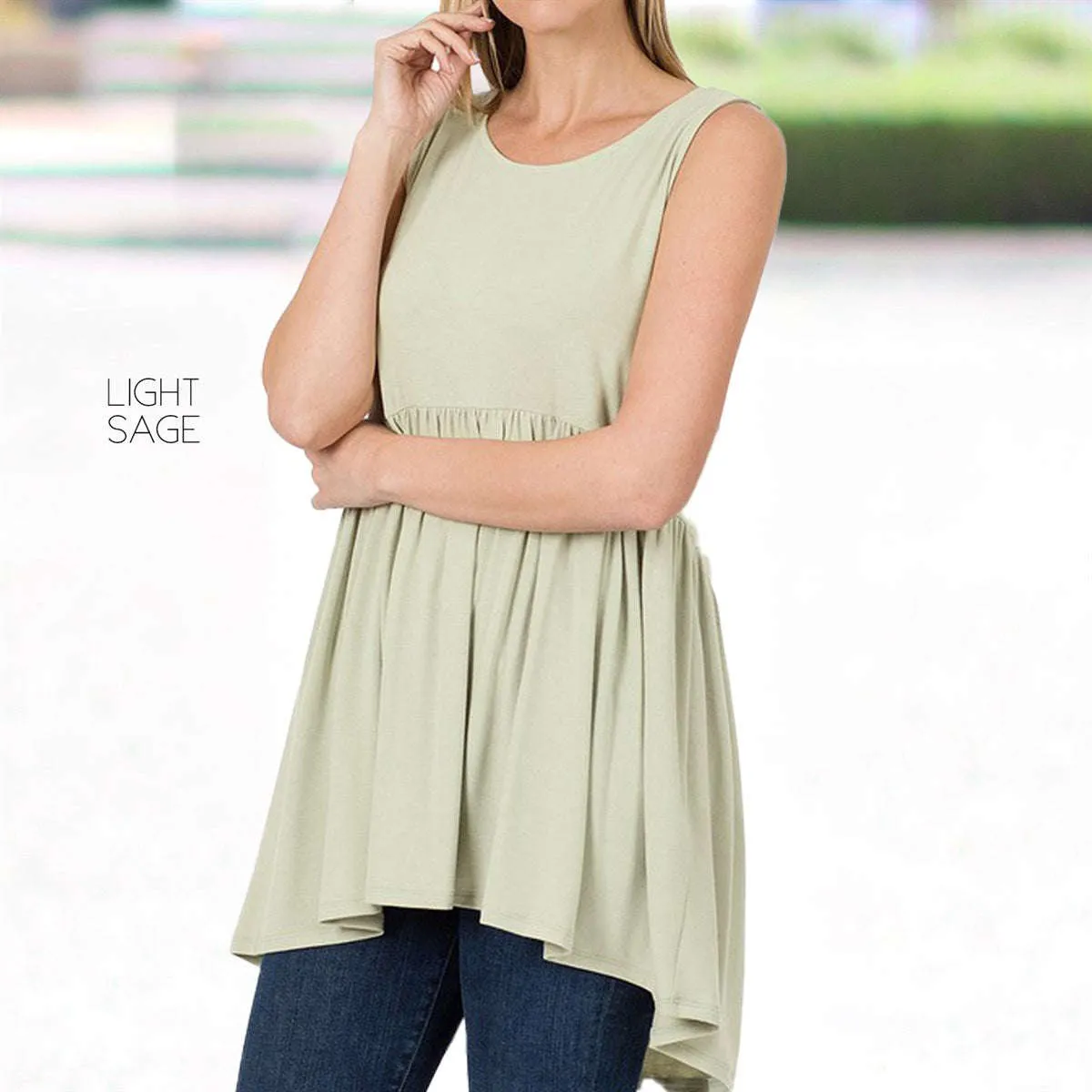 Sleeveless Tunic Top | S-XL